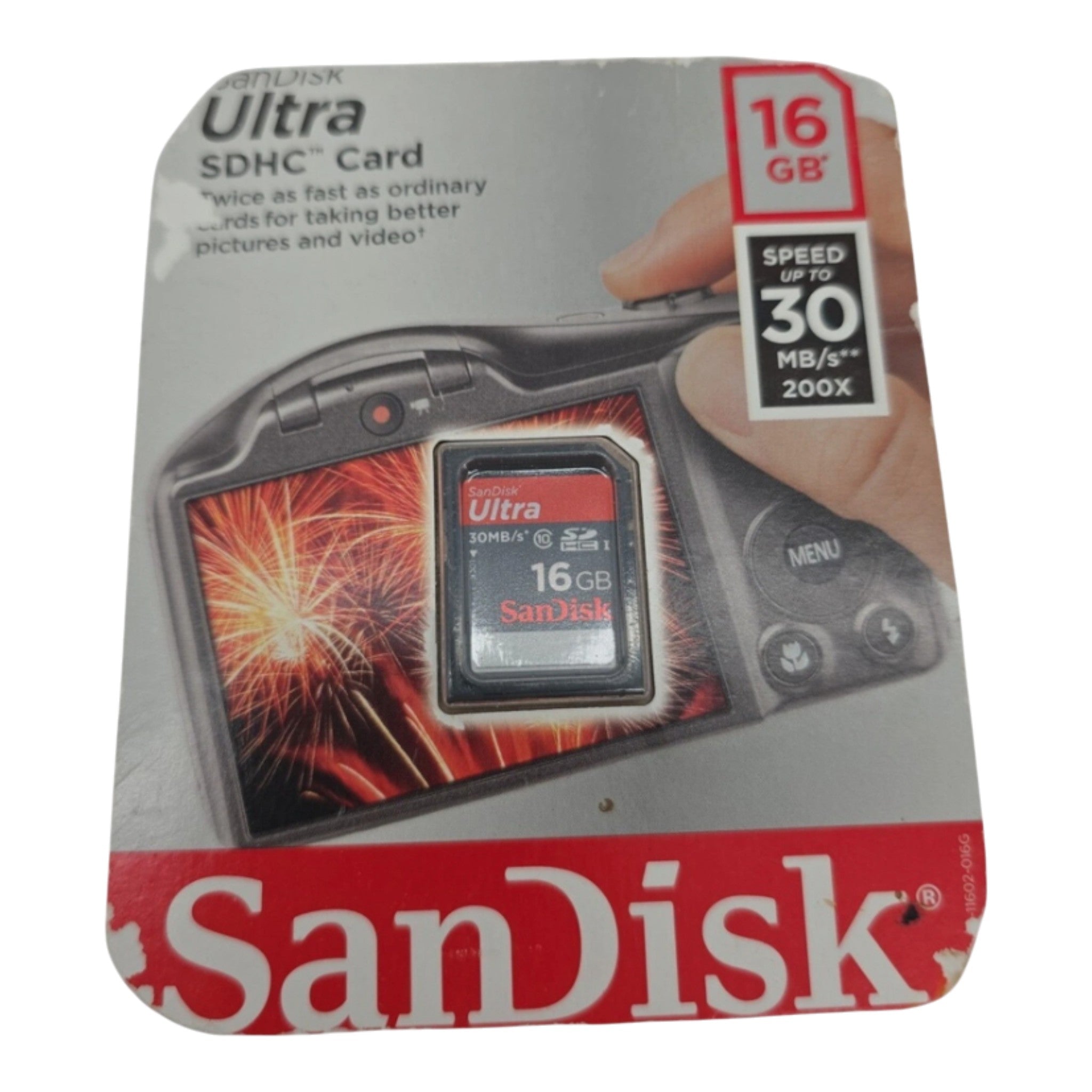 SanDisk Ultra 16GB SDHC Card Memory Card Speed Class 10 30MB/s 200X Full HD
