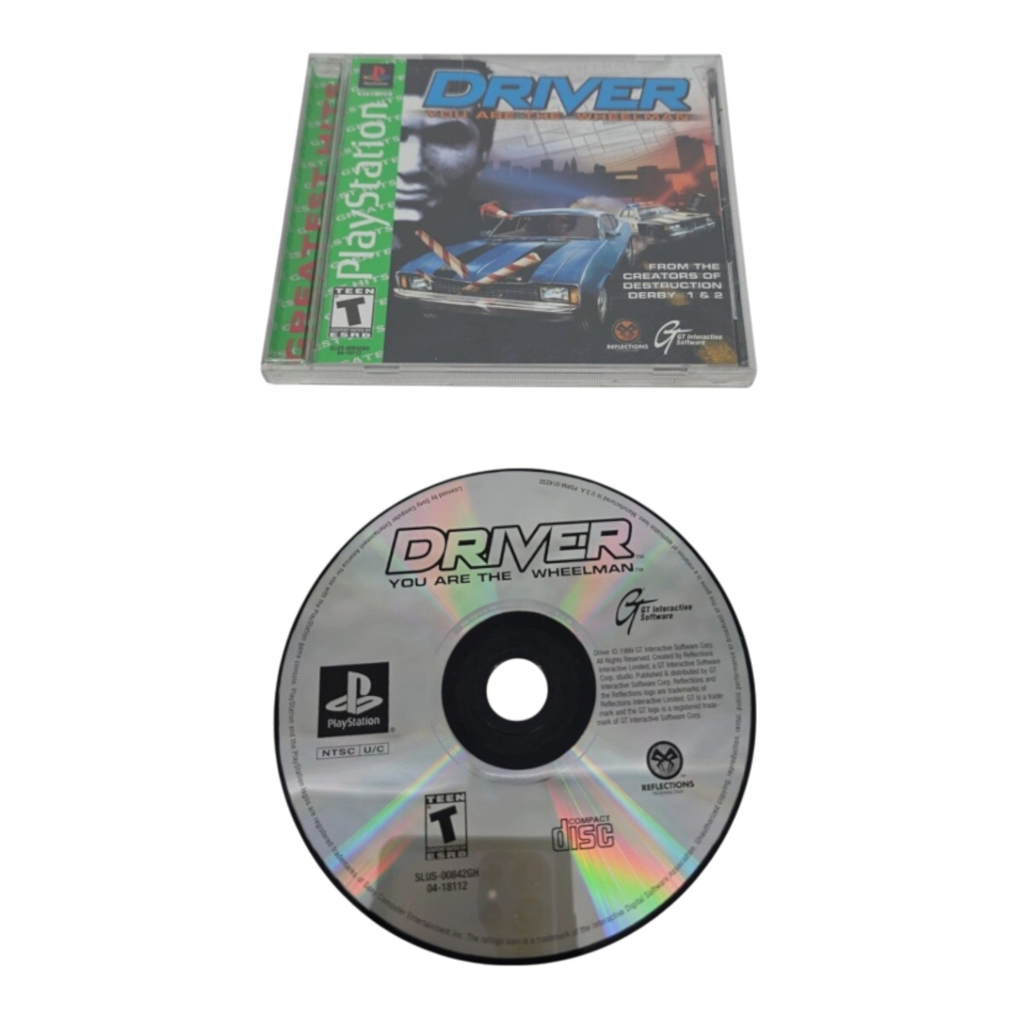 Driver: You Are the Wheelman Sony PlayStation 1, 1999, Greatest Hits with Manual