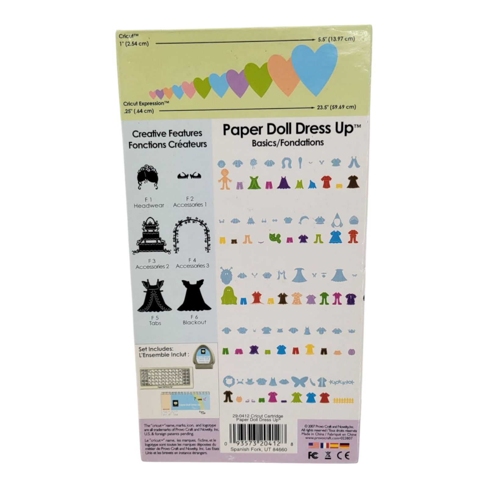 Cricut Paper Doll Dress Up Shapes Activity Cartridge by Provo Craft 290412