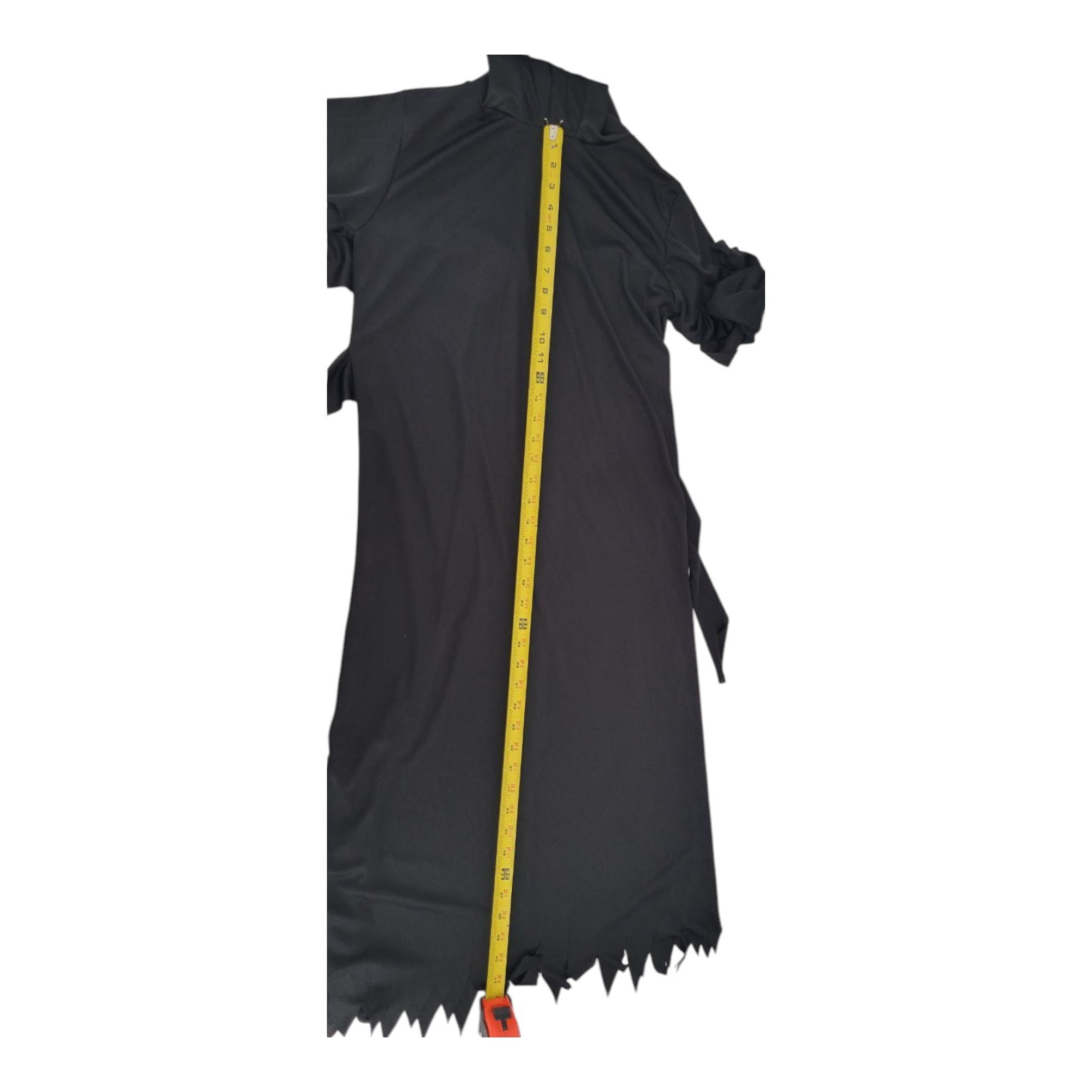 Fun World Black Grim Reaper Hooded Halloween Costume Size 8-10