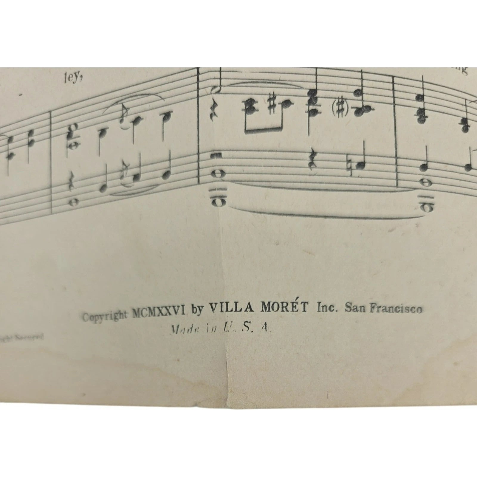 Vintage 1926 Sheet Music Lay My Head Beneath a Rose by W. Madison & Falkenstein