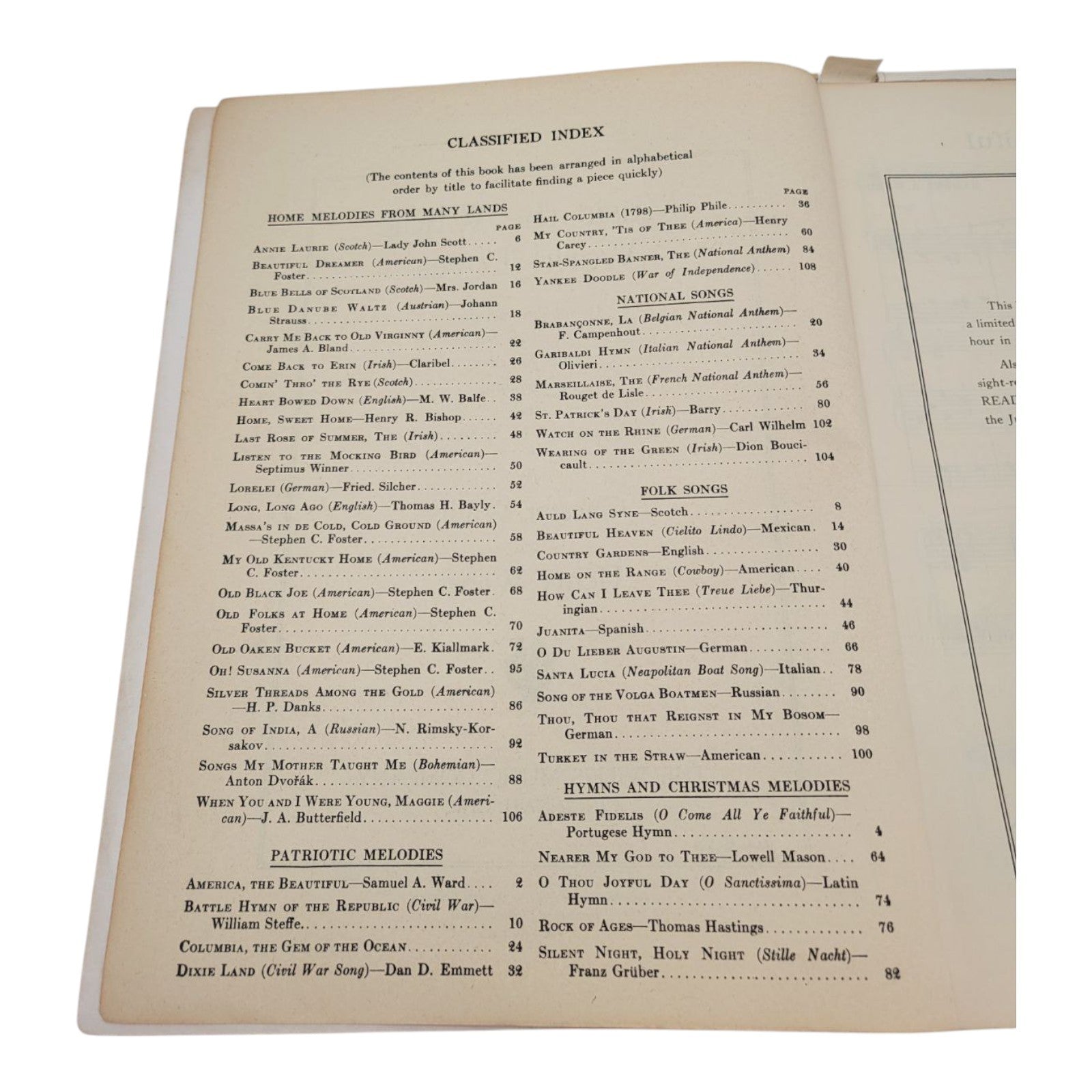 Music The Whole World Loves 53 Popular Melodies Piano Solos Wallis & Weber 1936