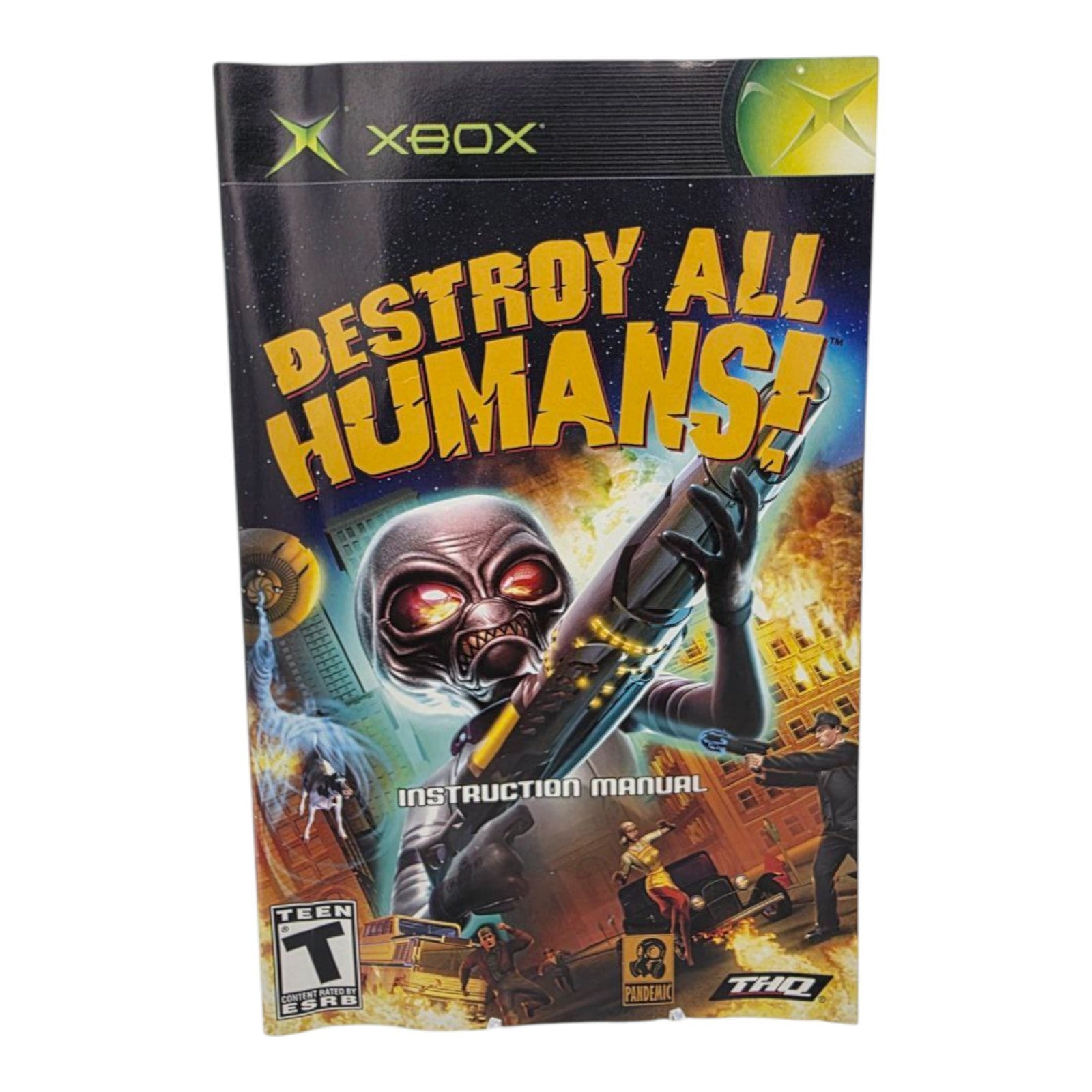 Destroy All Humans Xbox Platinum Hits Game Complete with Manual Tested 2005