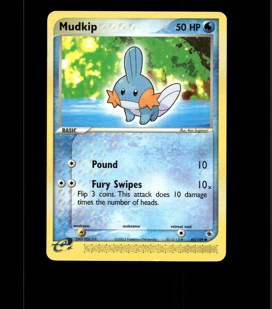 Mudkip - 60/109 - EX Ruby & Sapphire - Moderately Played