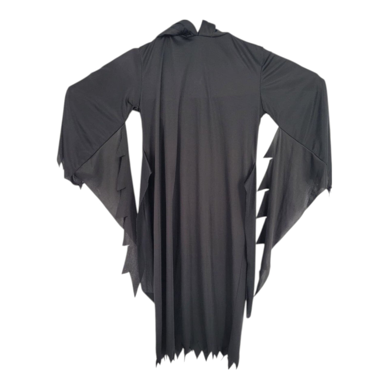 Fun World Black Grim Reaper Hooded Halloween Costume Size 8-10