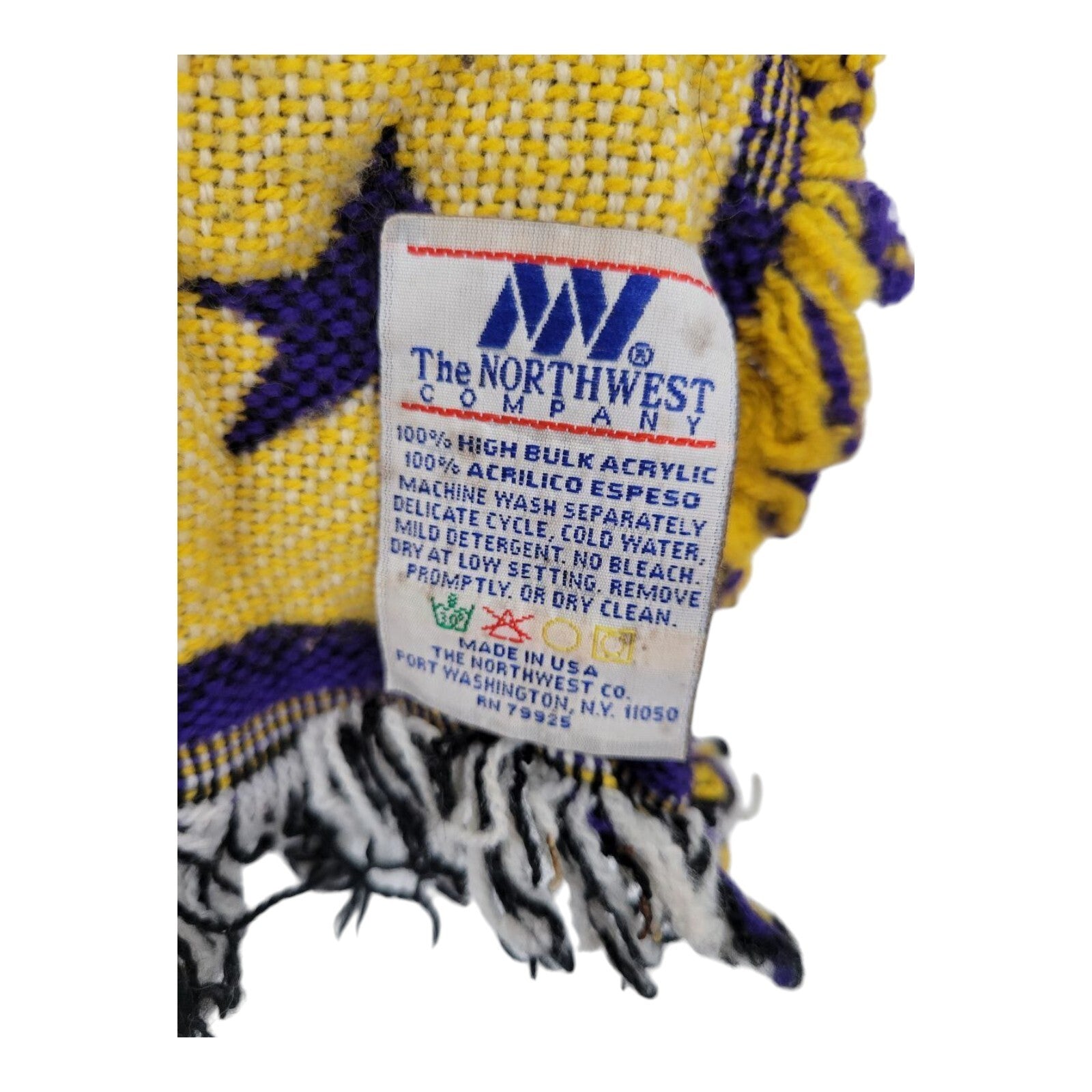 The Northwest Company Los Angeles Lakers Woven Throw Blanket Vintage