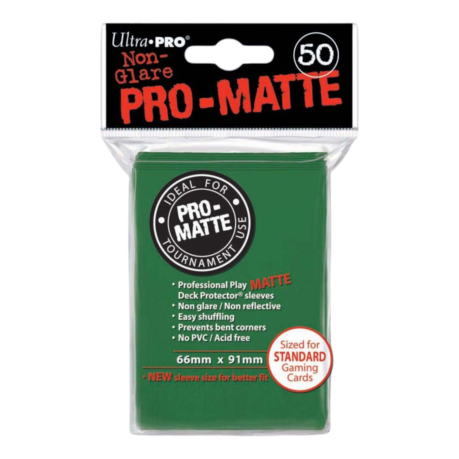 Ultra Pro Matte Green Deck Protector Sleeves 50ct Standard Size