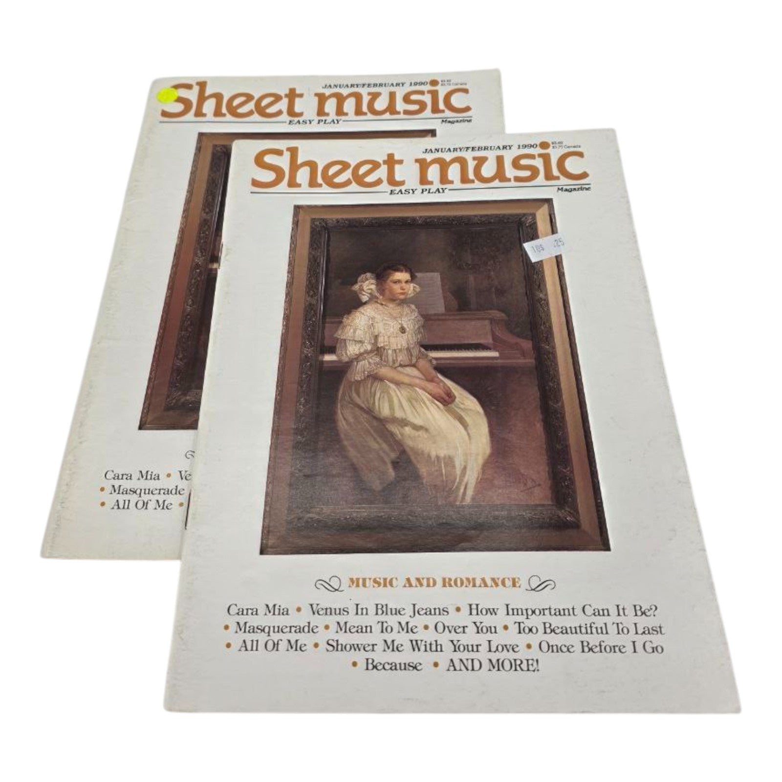 Lot of 2 Sheet Music Magazine Music and Romance Easy Play Editions Vintage