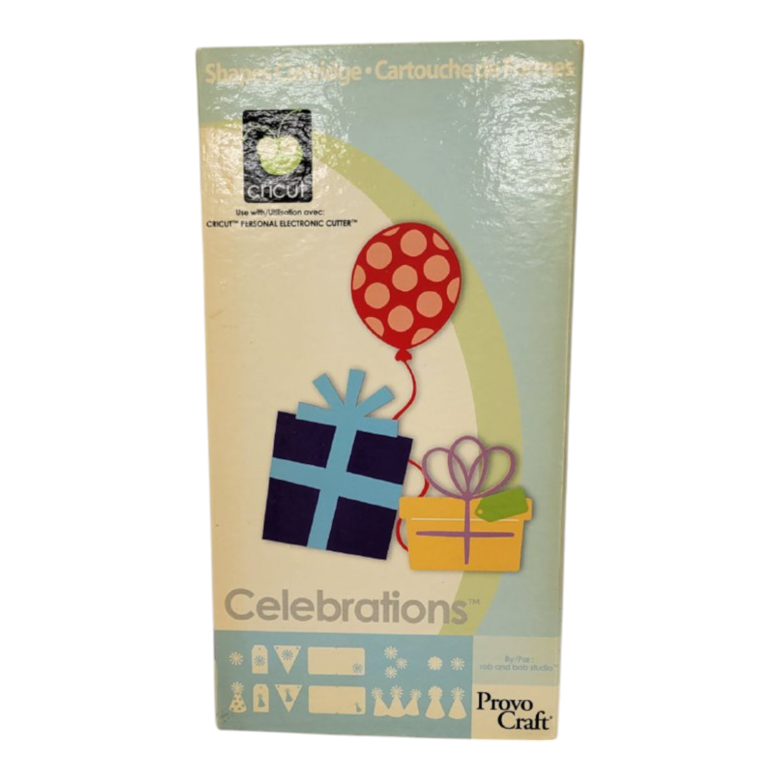 Cricut Cartridge Celebrations by Provo Craft Party Holiday Shapes 290020