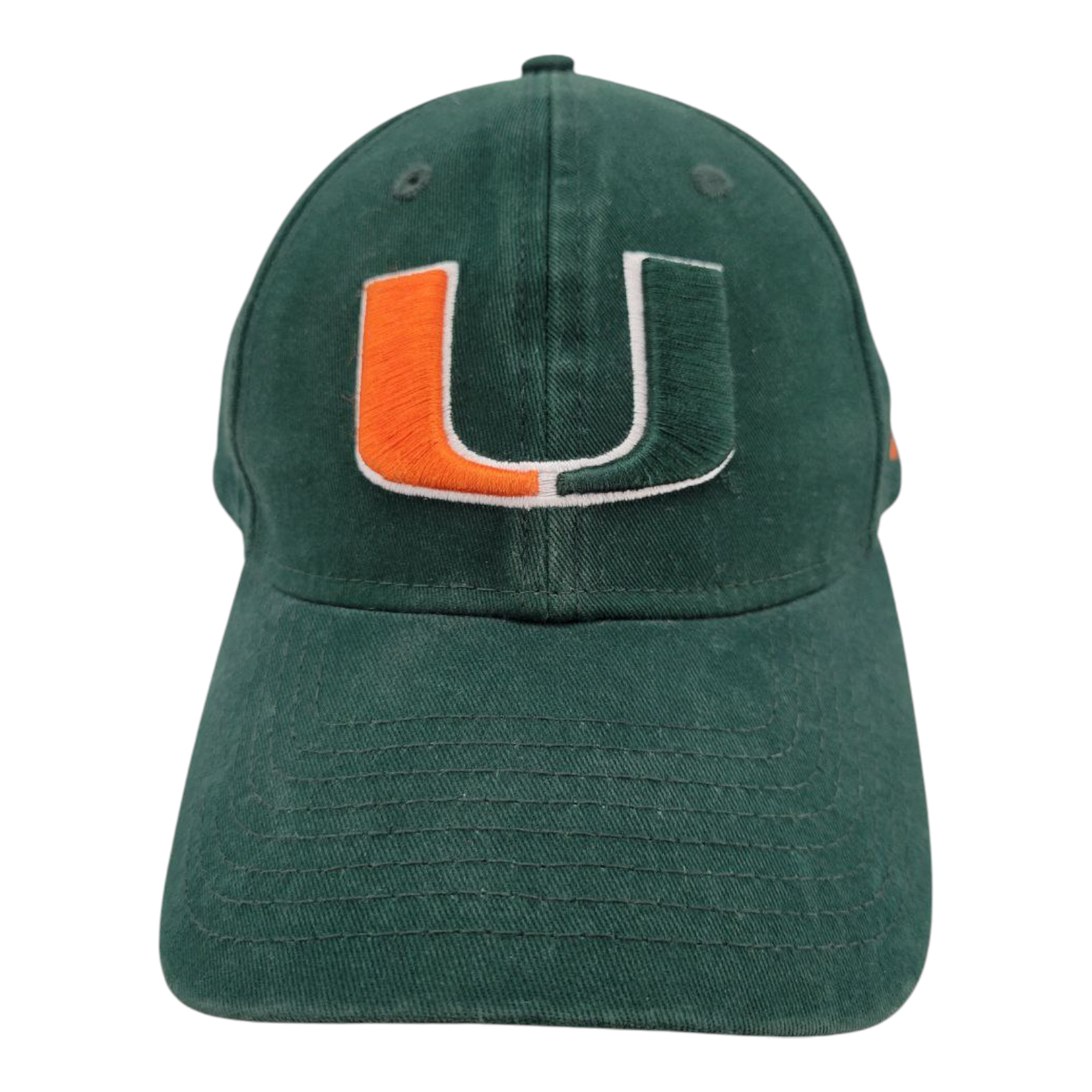 New Era 9TWENTY Miami Hurricanes Hat Green Adjustable Strapback Cap U Logo