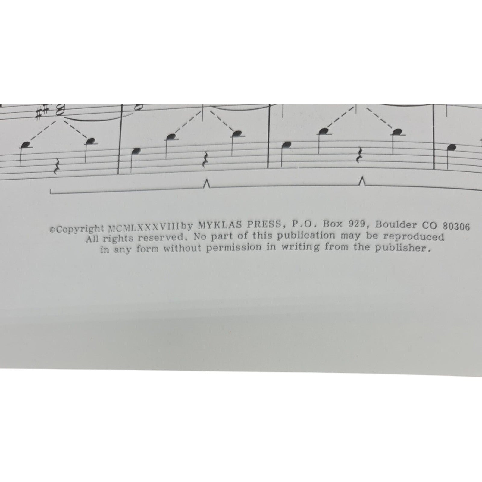 Just Thinking 1988 Piano Solo Vintage Sheet Music by Joseph W. Grant