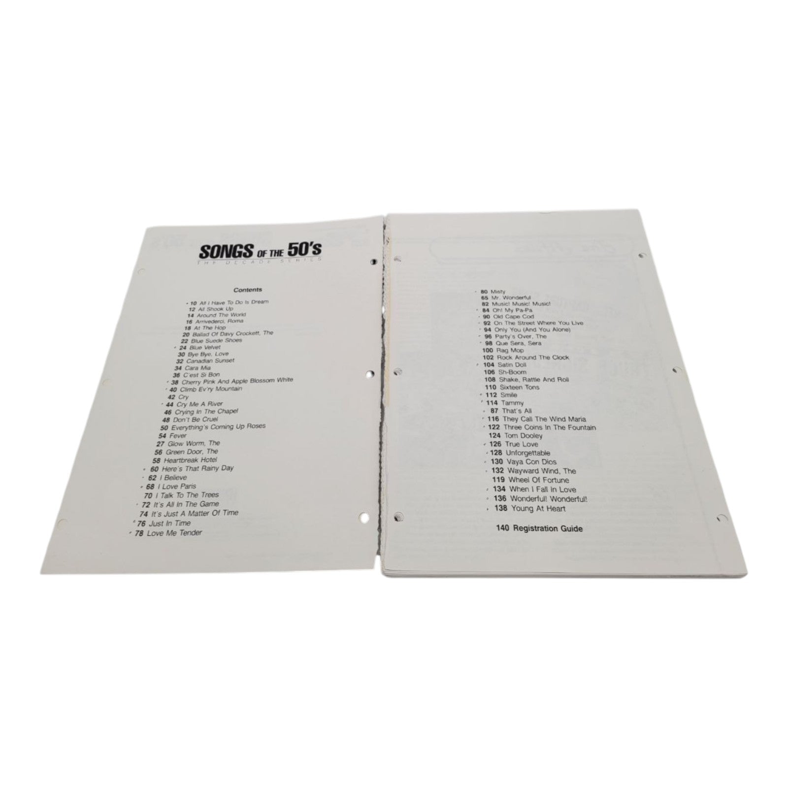 Vintage Hal Leonard E-Z Play Today #231 Songs of the 50s Songbook