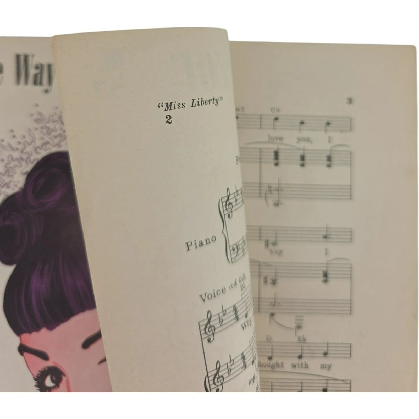 Vintage 1949 Sheet Music Just One Way to Say I Love You from Miss Liberty