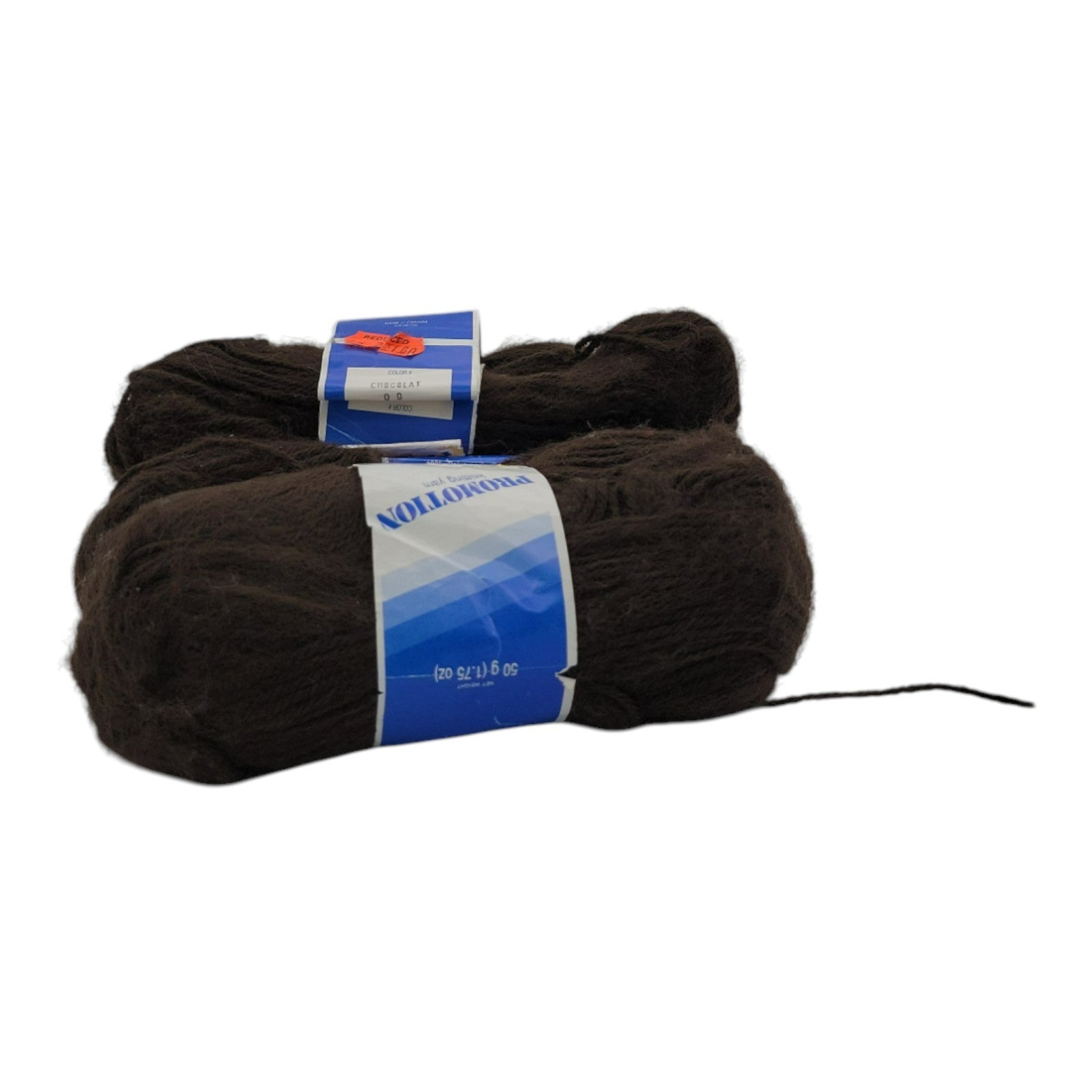 ProMotion Knitting Yarn 1.75oz Skeins Chocolate Cocoa Lot of 4