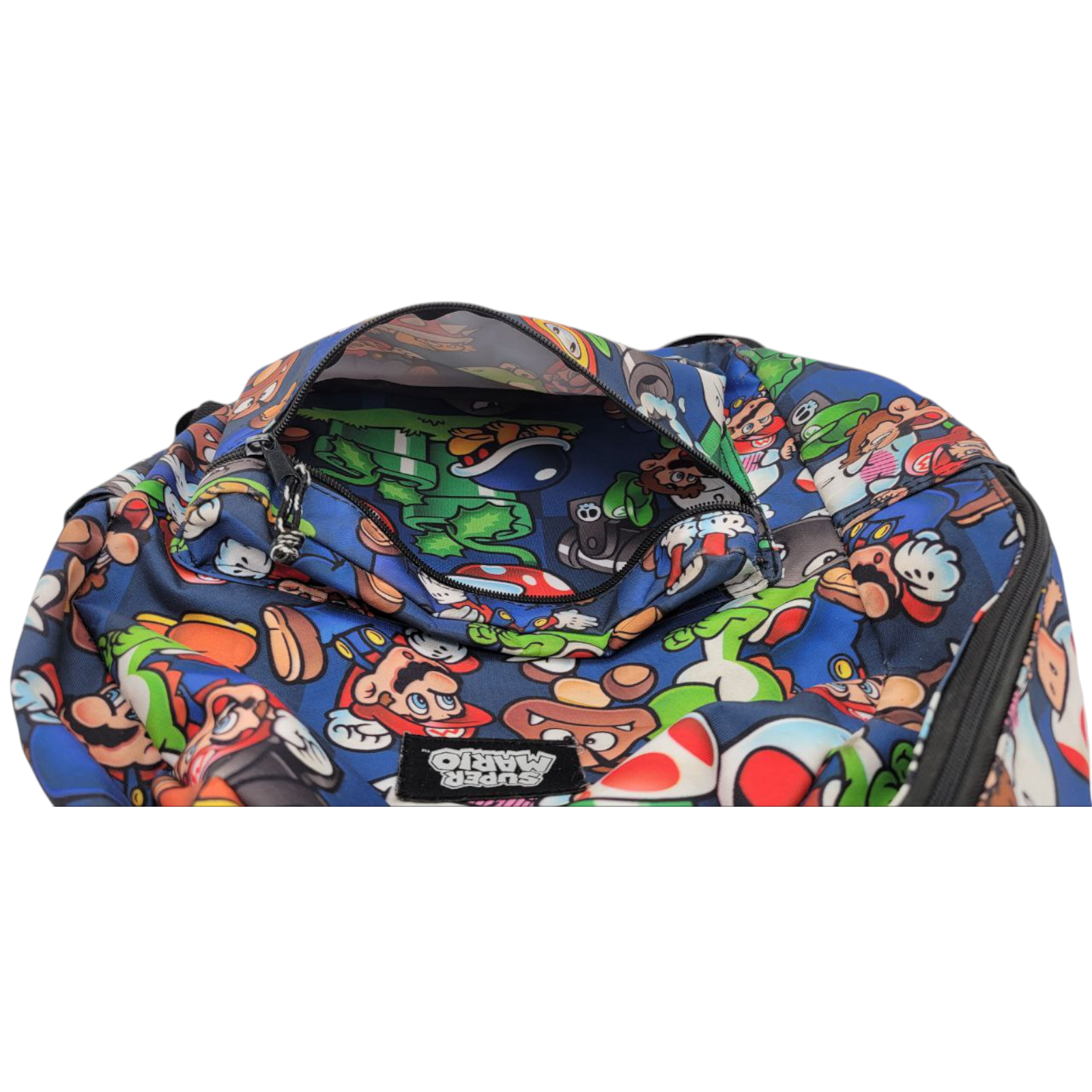 Nintendo Super Mario Multi-Colored Kids School Backpack Adjustable Straps 15x13