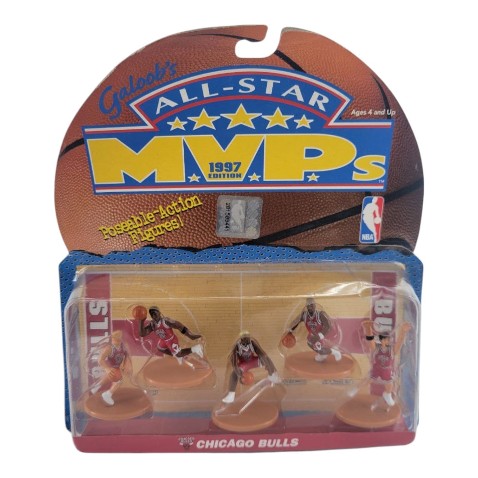 Galoob All-Star MVPs 1997 Chicago Bulls NBA Mini Figures Set Vintage