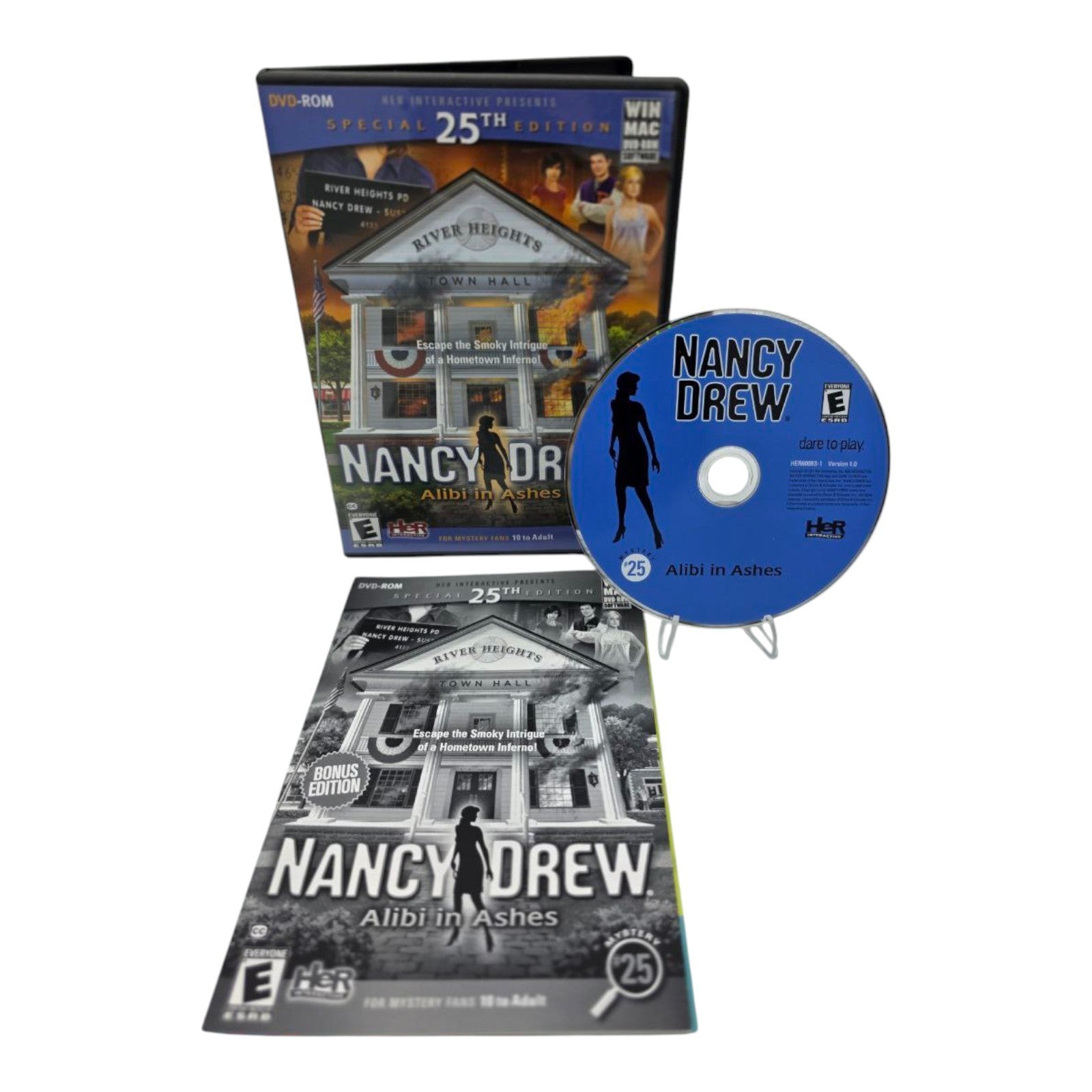 Nancy Drew Alibi in Ashes Special 25th Edition PC/Mac DVD ROM Game Complete
