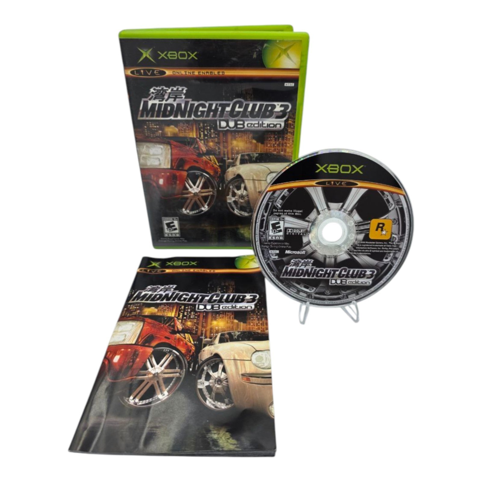 Midnight Club 3: DUB Edition Xbox Complete CIB Manual & Disc Included