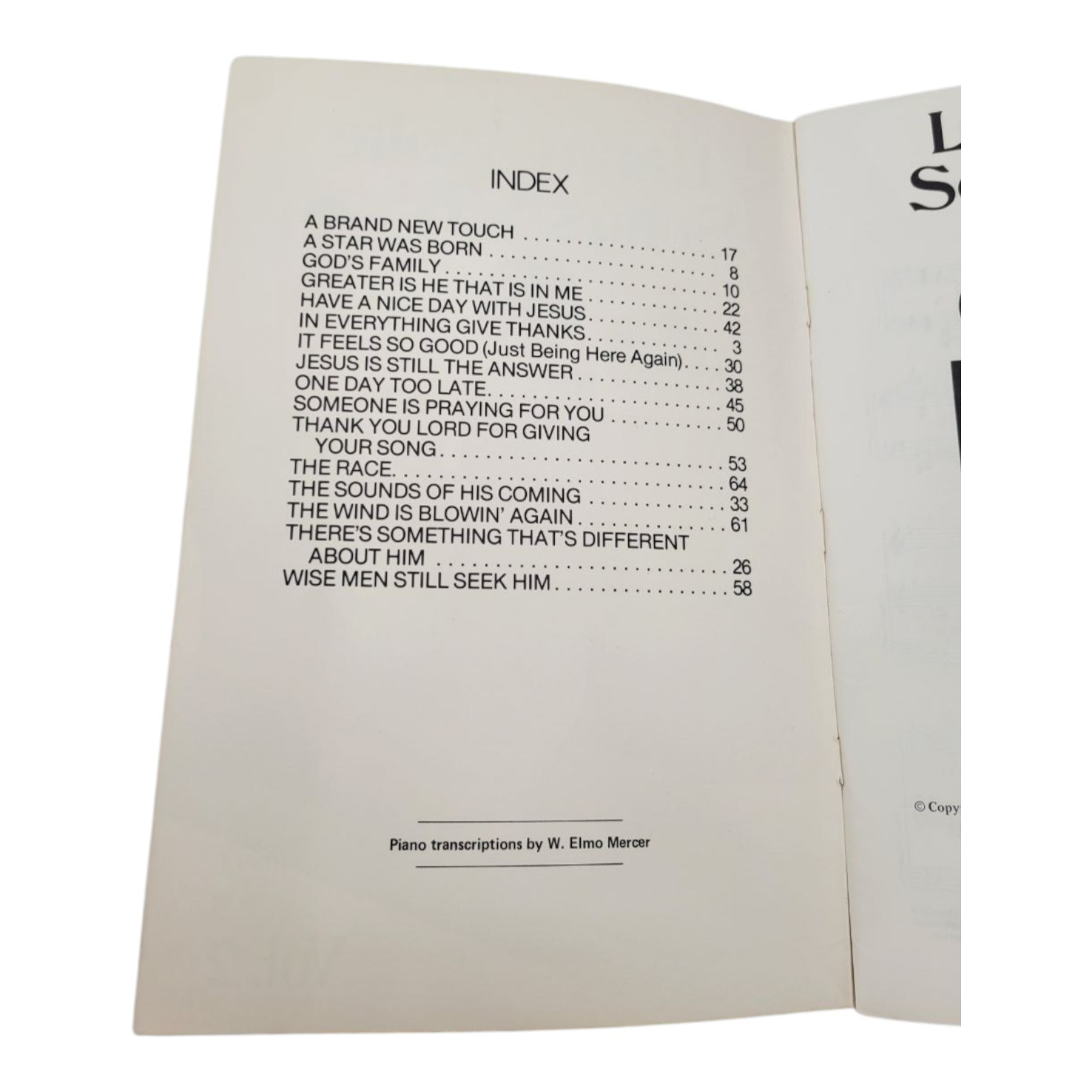 Lanny Wolfe Songs for Trios Vol. 2 SSA SAB w/ Piano by W. Elmo Mercer Songbook