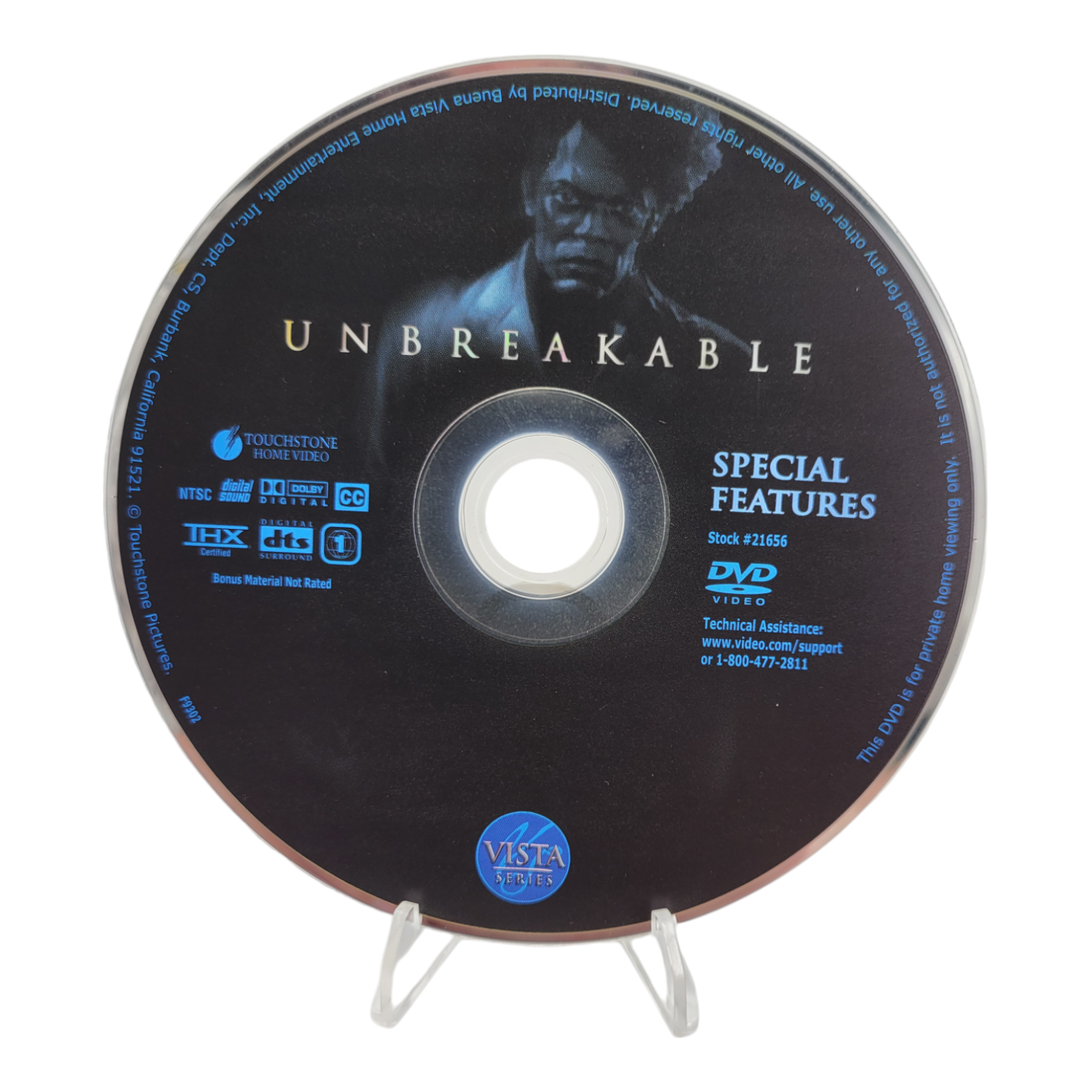 2001 Unbreakable 2-Disc DVD Set Bruce Willis Samuel L Jackson M Night Shyamalan