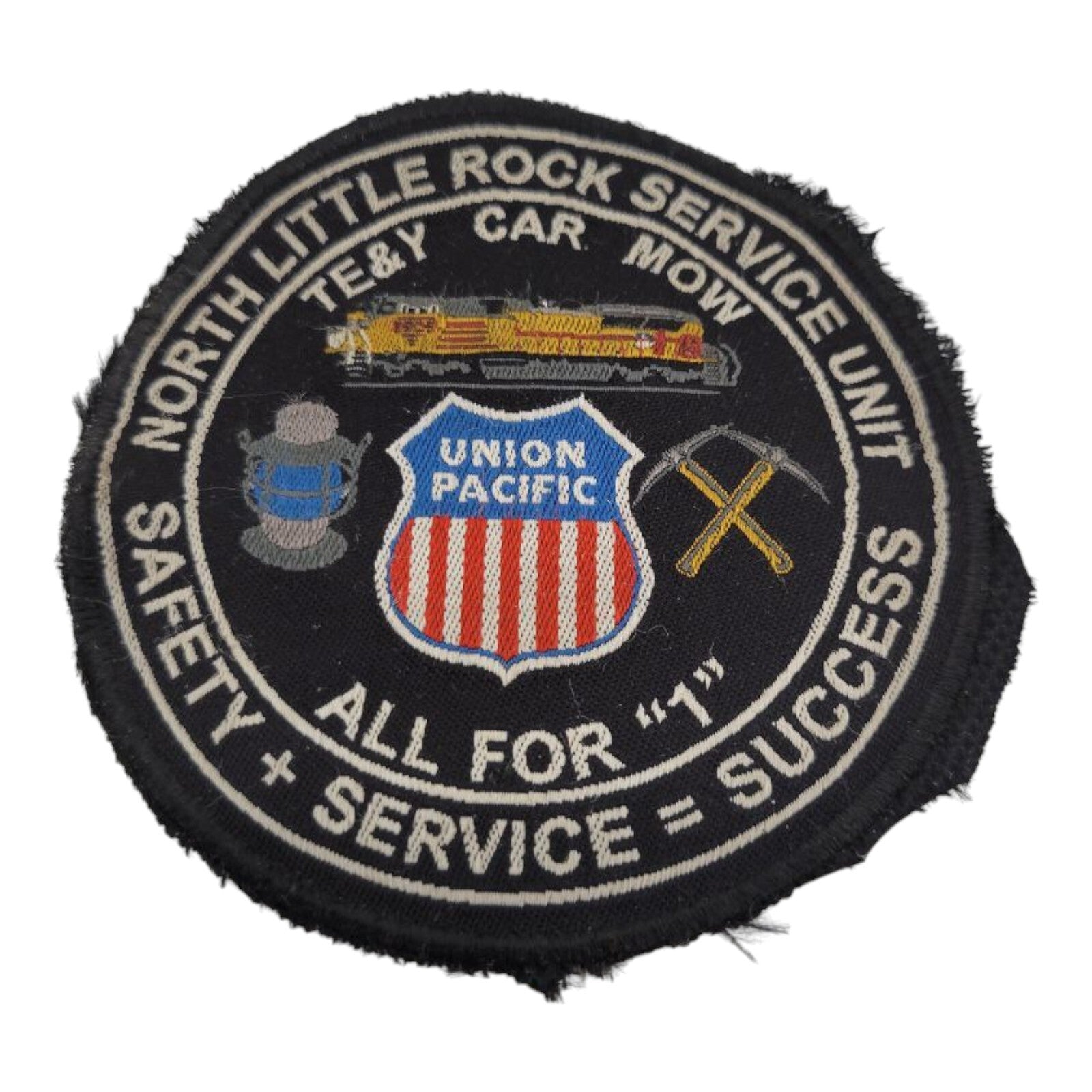Union Pacific North Little Rock TEY CAR MOW Safety Patch Only
