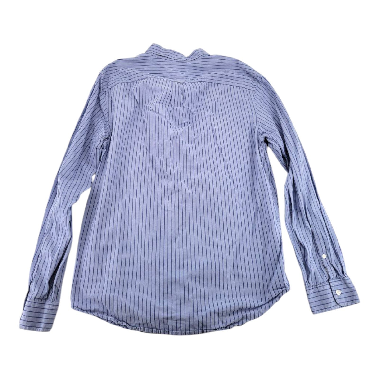 Gap Modern Oxford Blue Striped Shirt Mens Button Up Long Sleeve Size XL