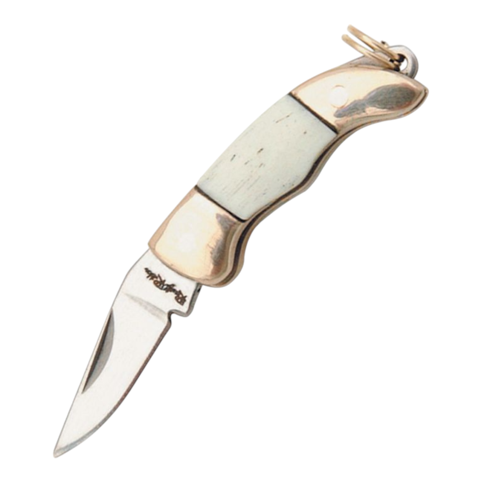 Rough Rider Miniature Folding Knife White Bone Handle Pocket Folder