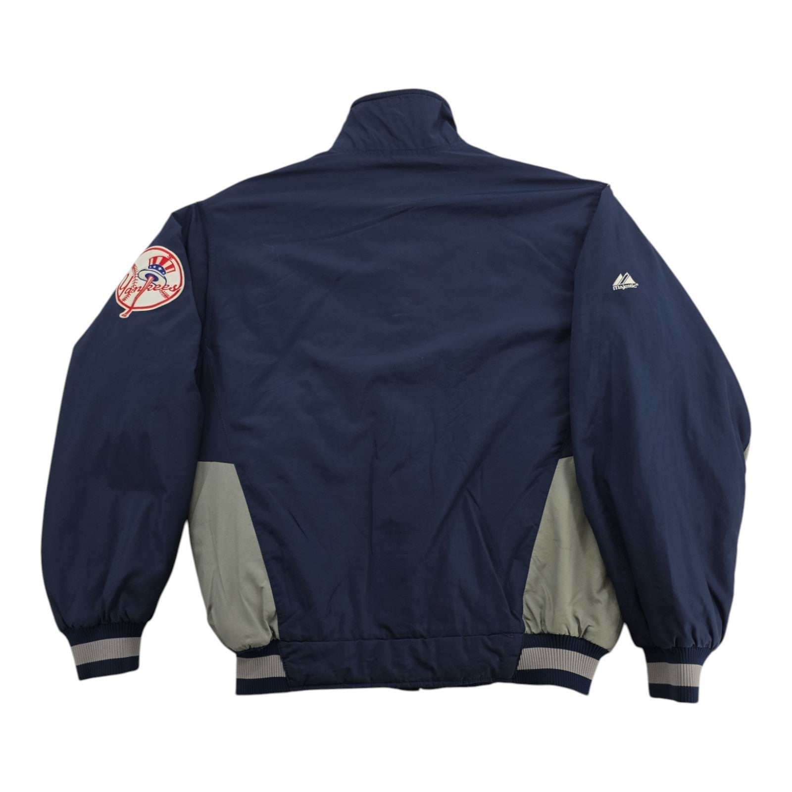 Majestic New York Yankees Full Zip Jacket Navy Gray MLB Men’s Size L