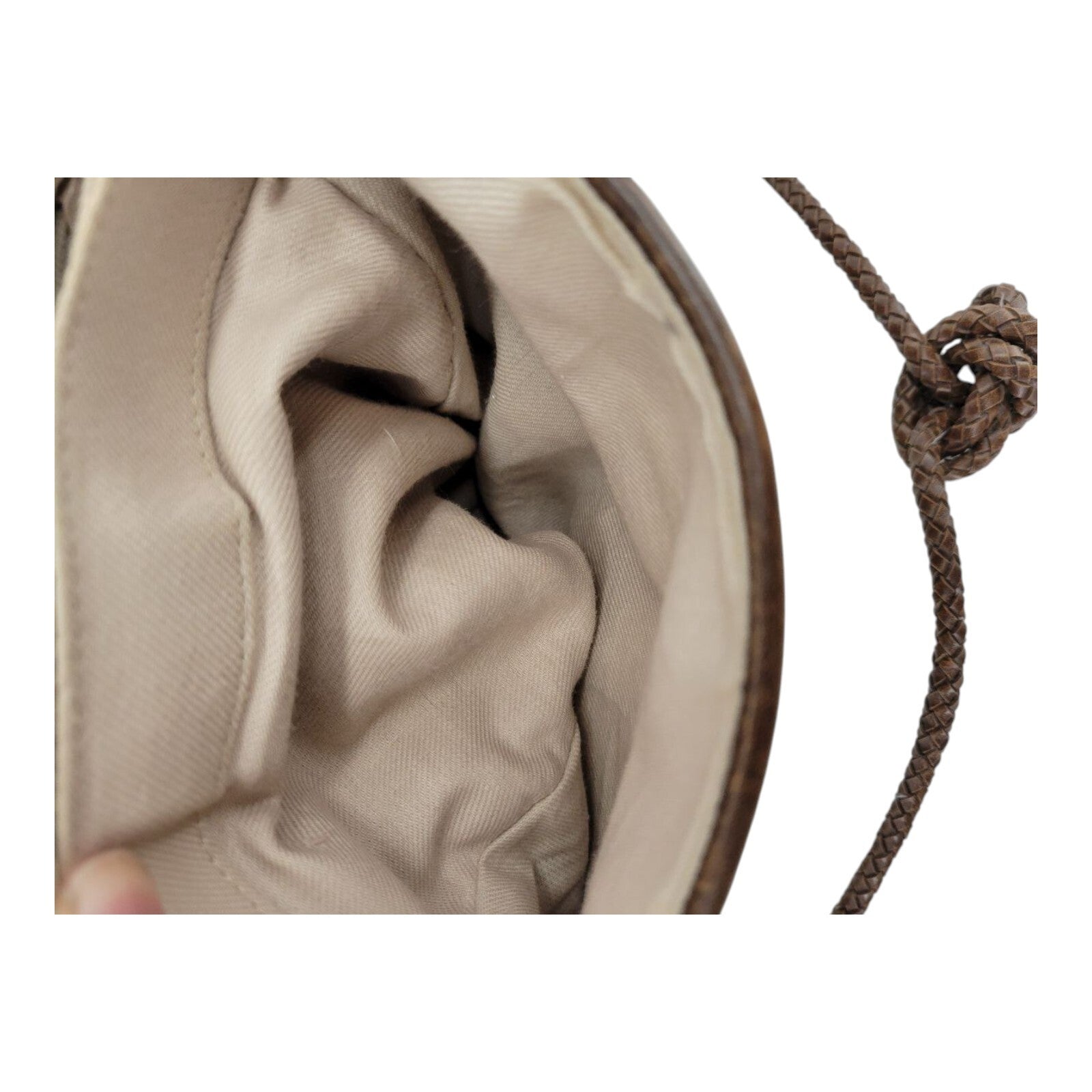 Relic Brown Faux Leather Crossbody Bag Multicolor Striped Braided Strap