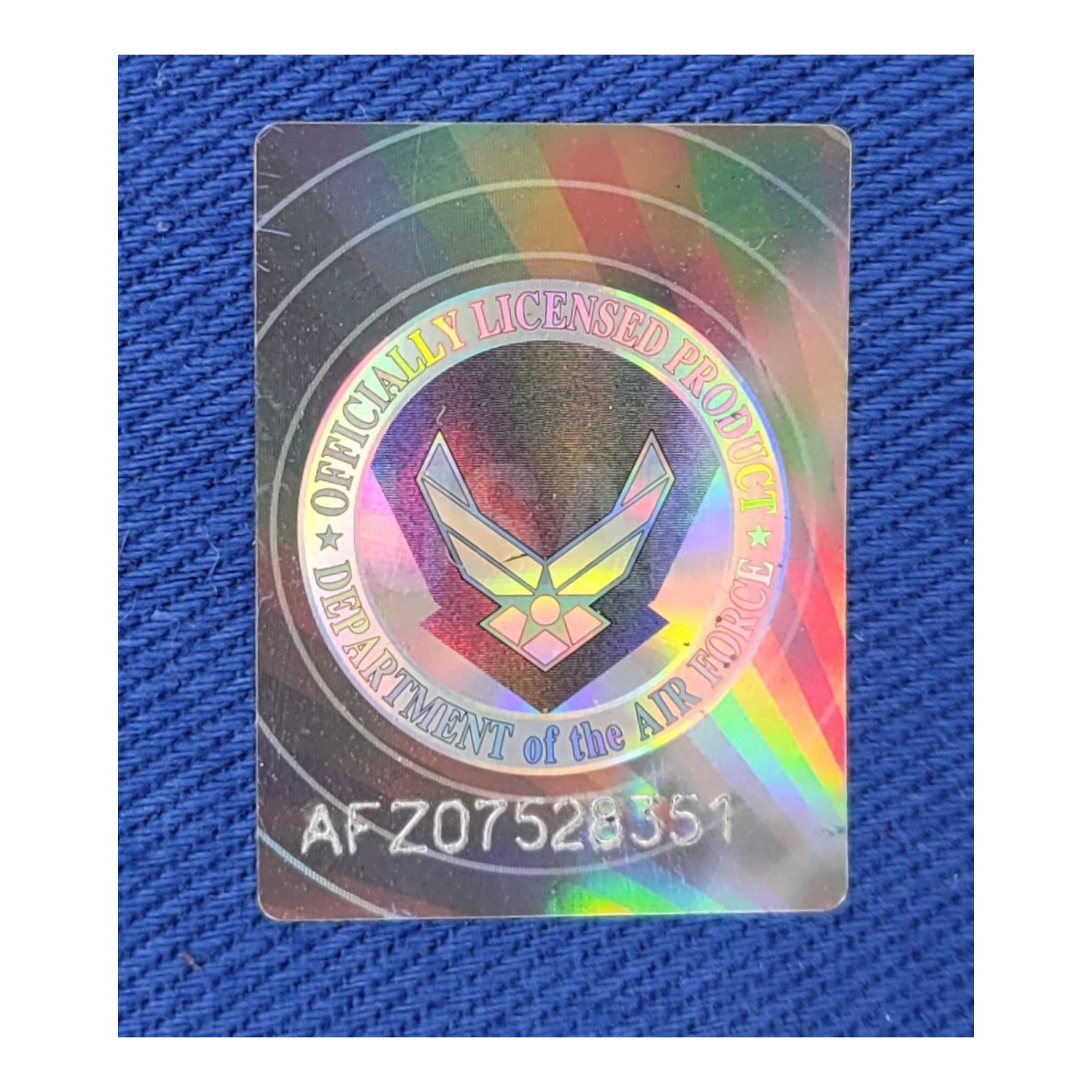 US Air Force Adjustable Blue Hat Embroidered USA Flag and USAF Logo