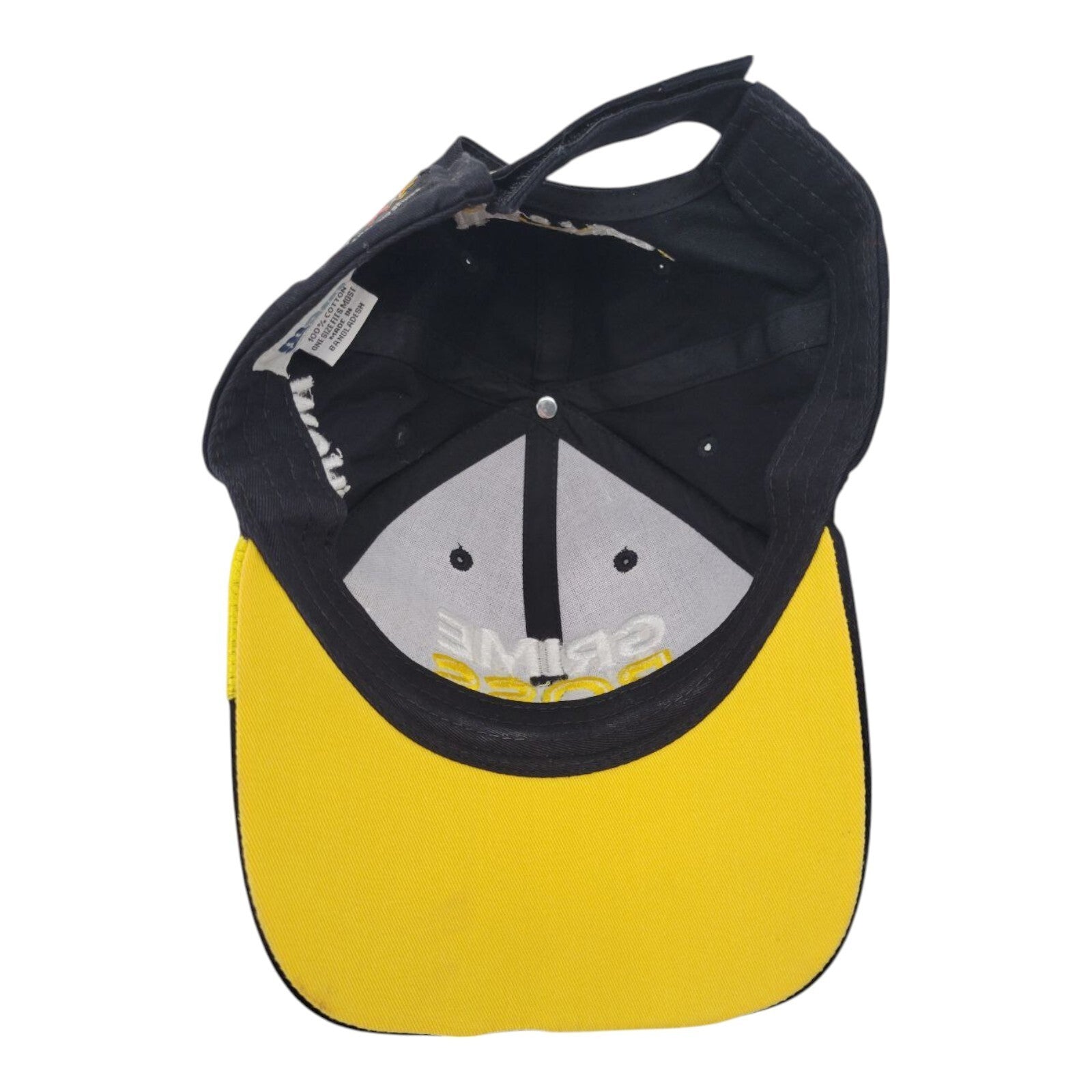 MainGate NHRA Grime Boss Drag Racing Black Yellow Adjustable Hat One Size