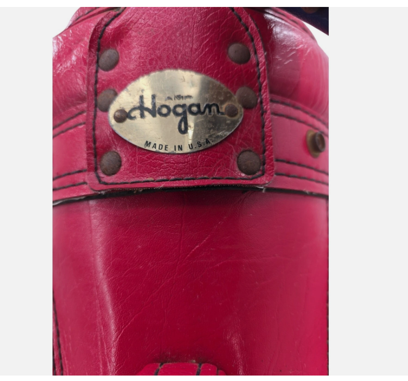 Hogan Golf 3 Divider Golf Bag Red White And Blue With Carry Strap & Rain Cover