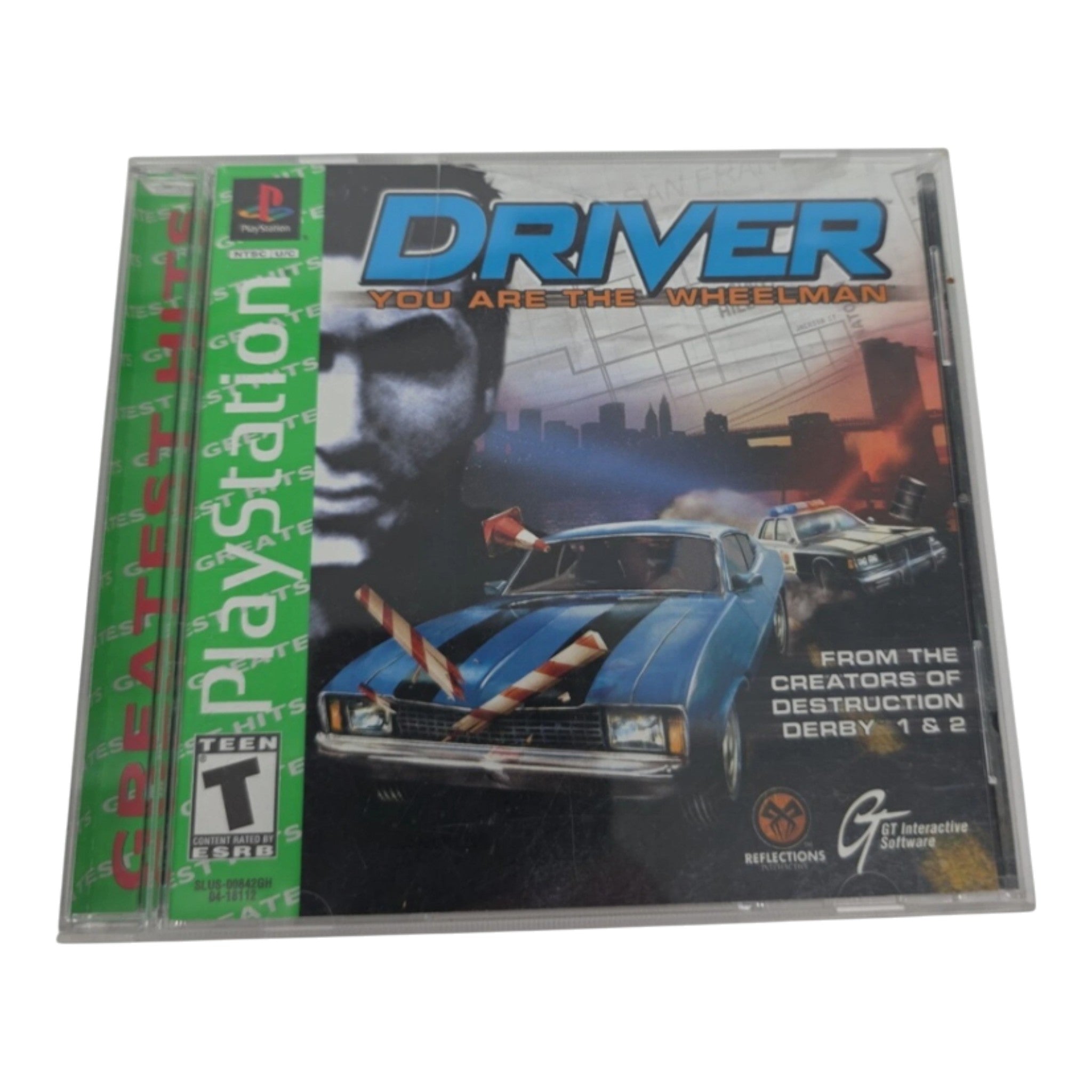 Driver: You Are the Wheelman Sony PlayStation 1, 1999, Greatest Hits with Manual