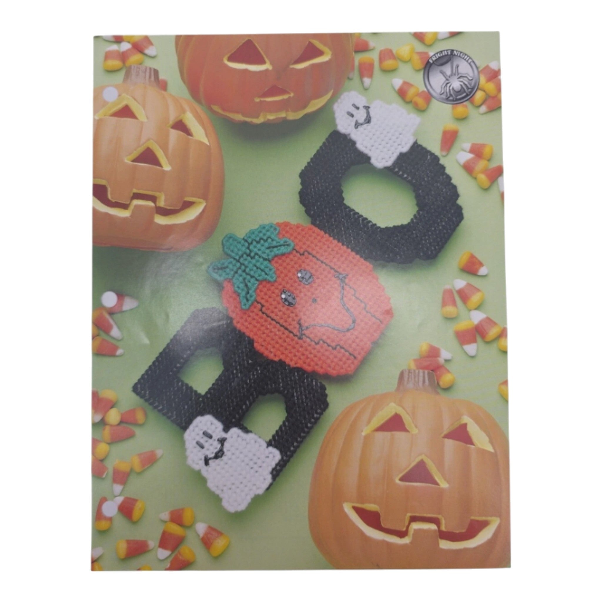 Lot 4 Plastic Canvas Craft Magazine Halloween Christmas patterns and instruction