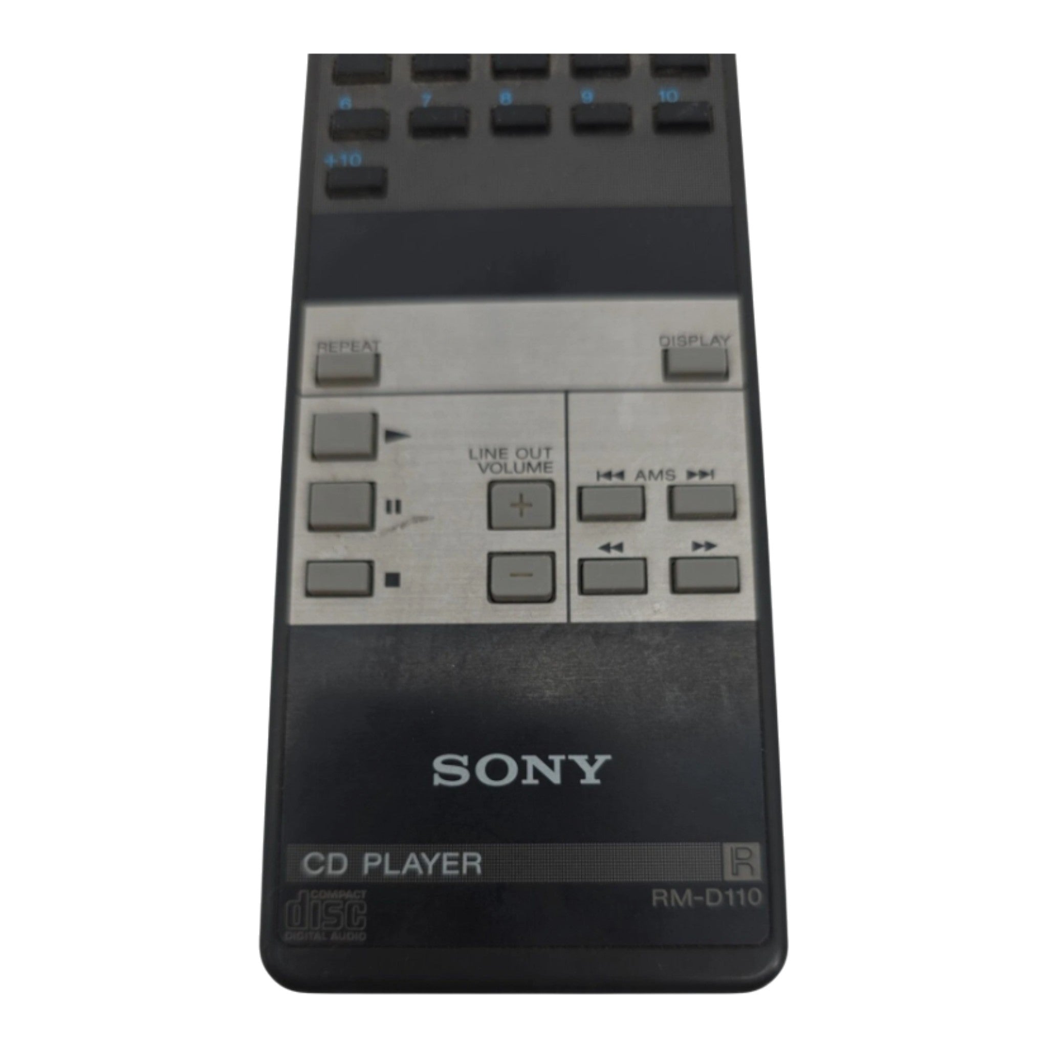 Genuine Sony RM-D110 CD Player Remote Control Tested Working