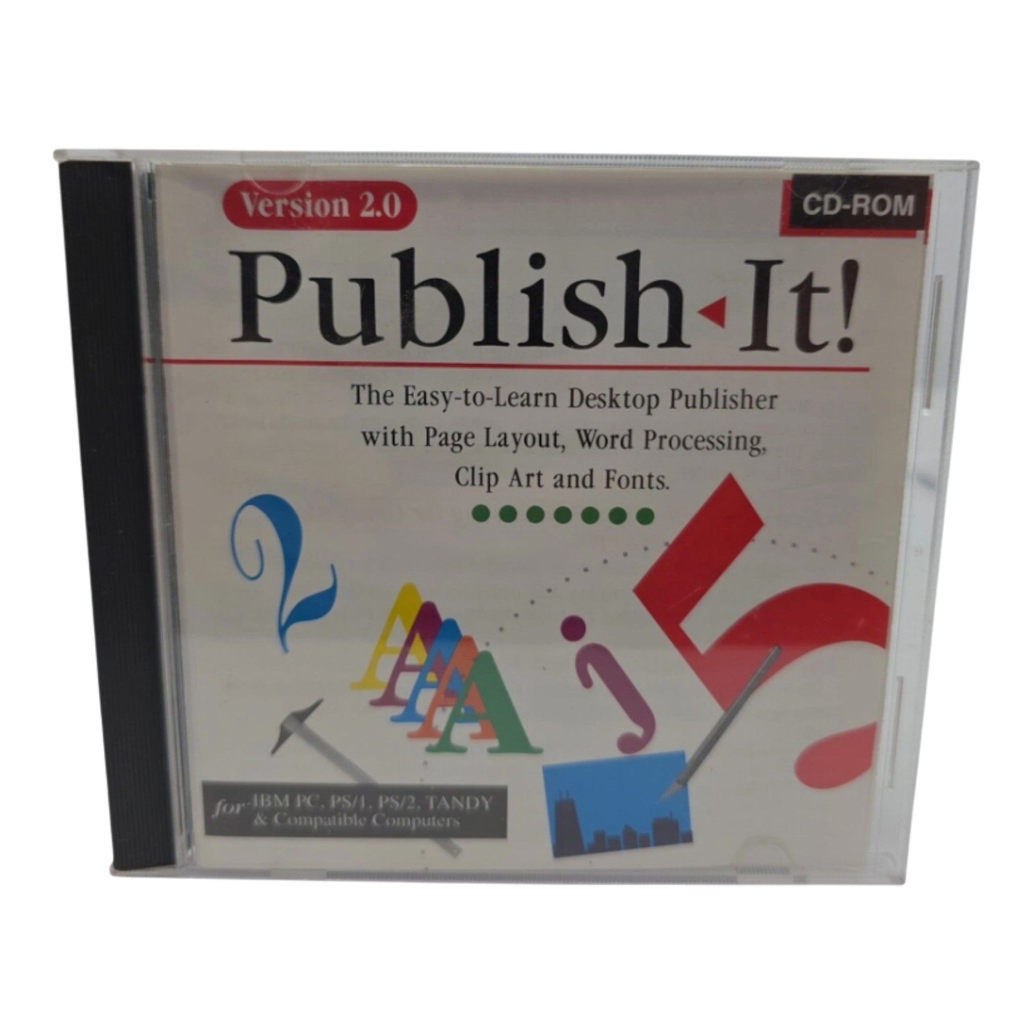 Timeworks Publish-It! Version 2.0 CD-ROM Desktop Publisher IBM PC Software 1992
