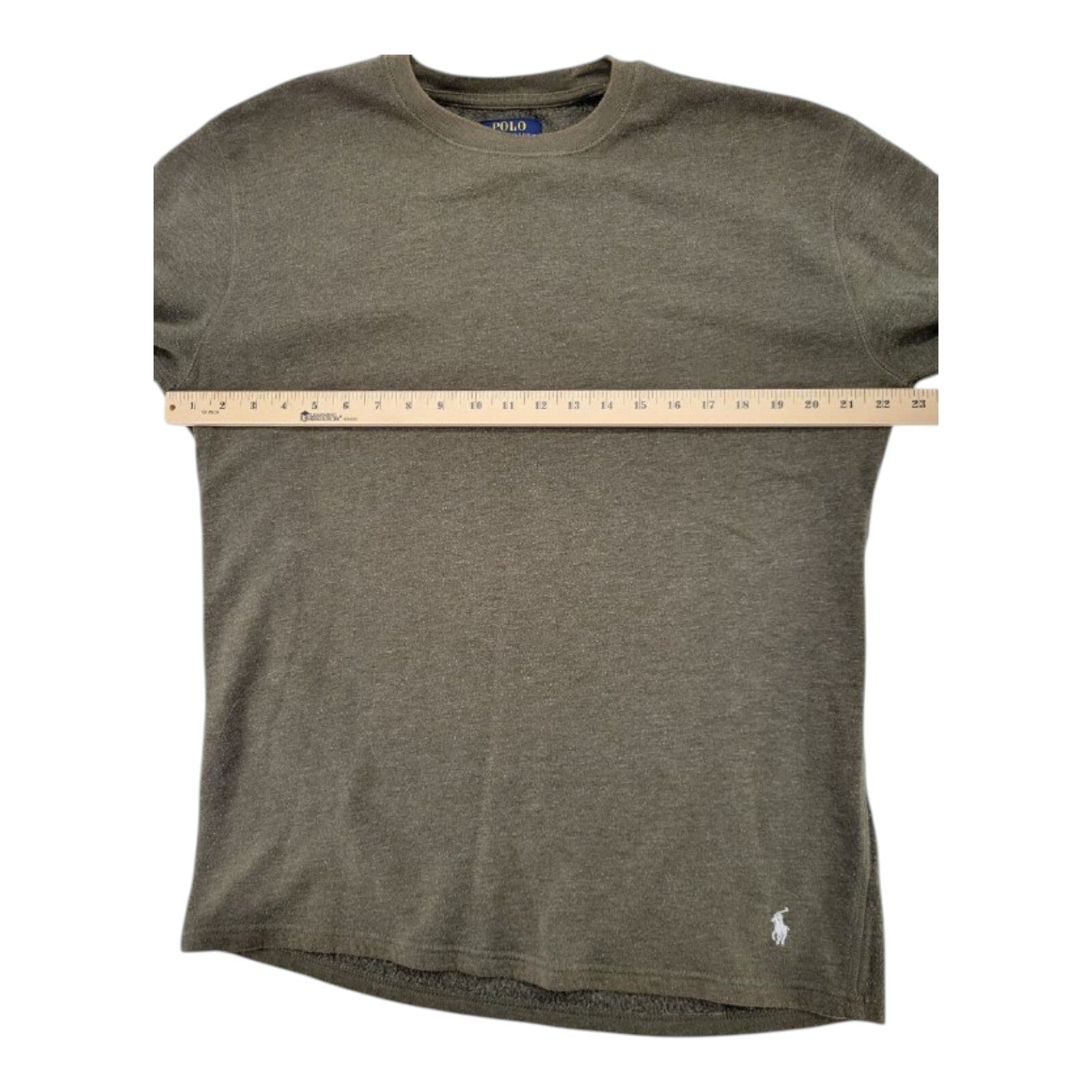 Polo Ralph Lauren Green Fleece Pullover Shirt Mens Sleepwear Long Sleeve Size L