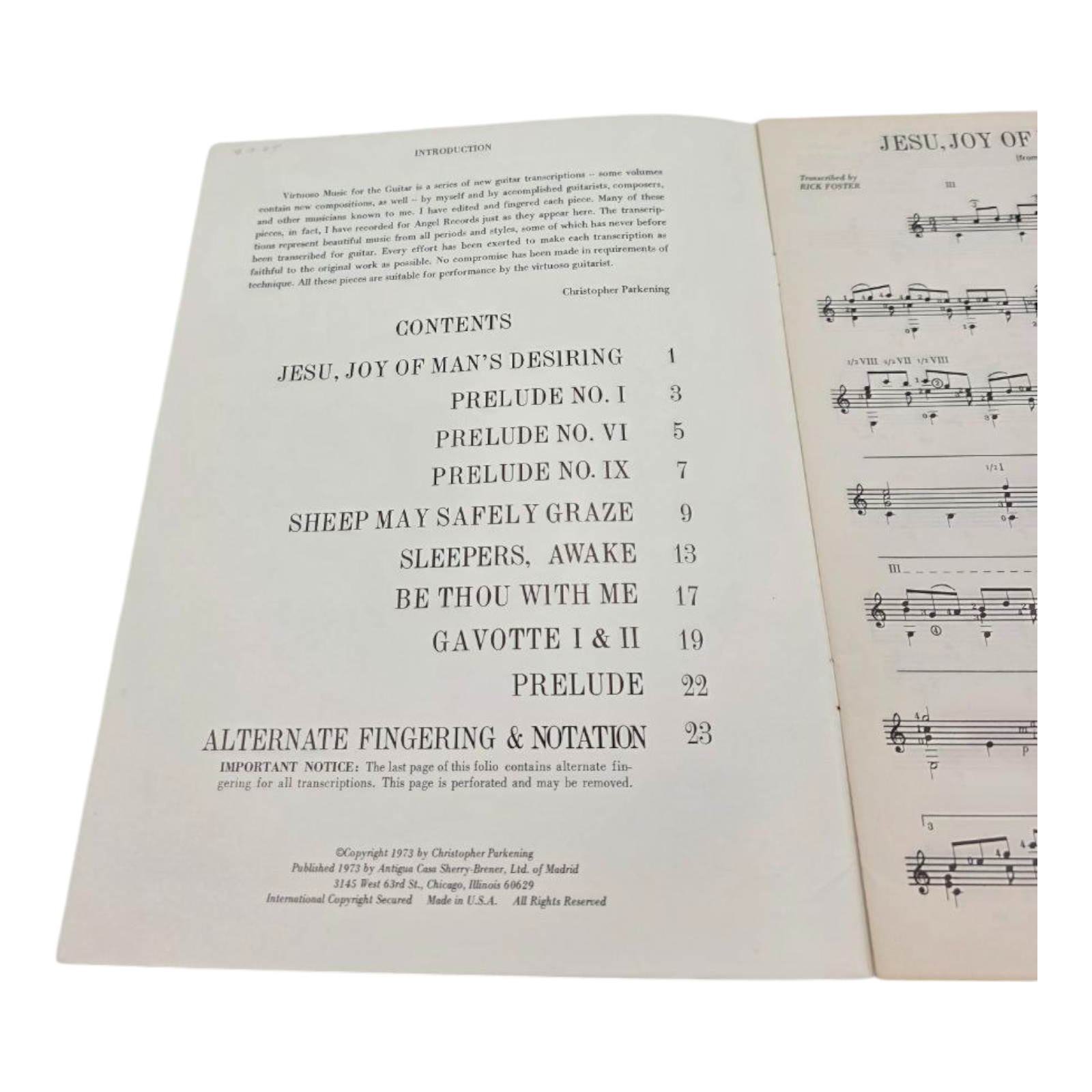 Virtuoso Music for Guitar Parkening Plays Bach by Christopher Parkening 1973