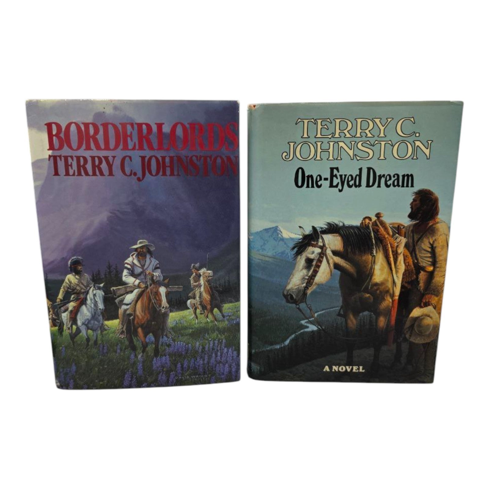 Terry C. Johnston Western Lot Borderlords & One-Eyed Dream Hardcover DJ Set