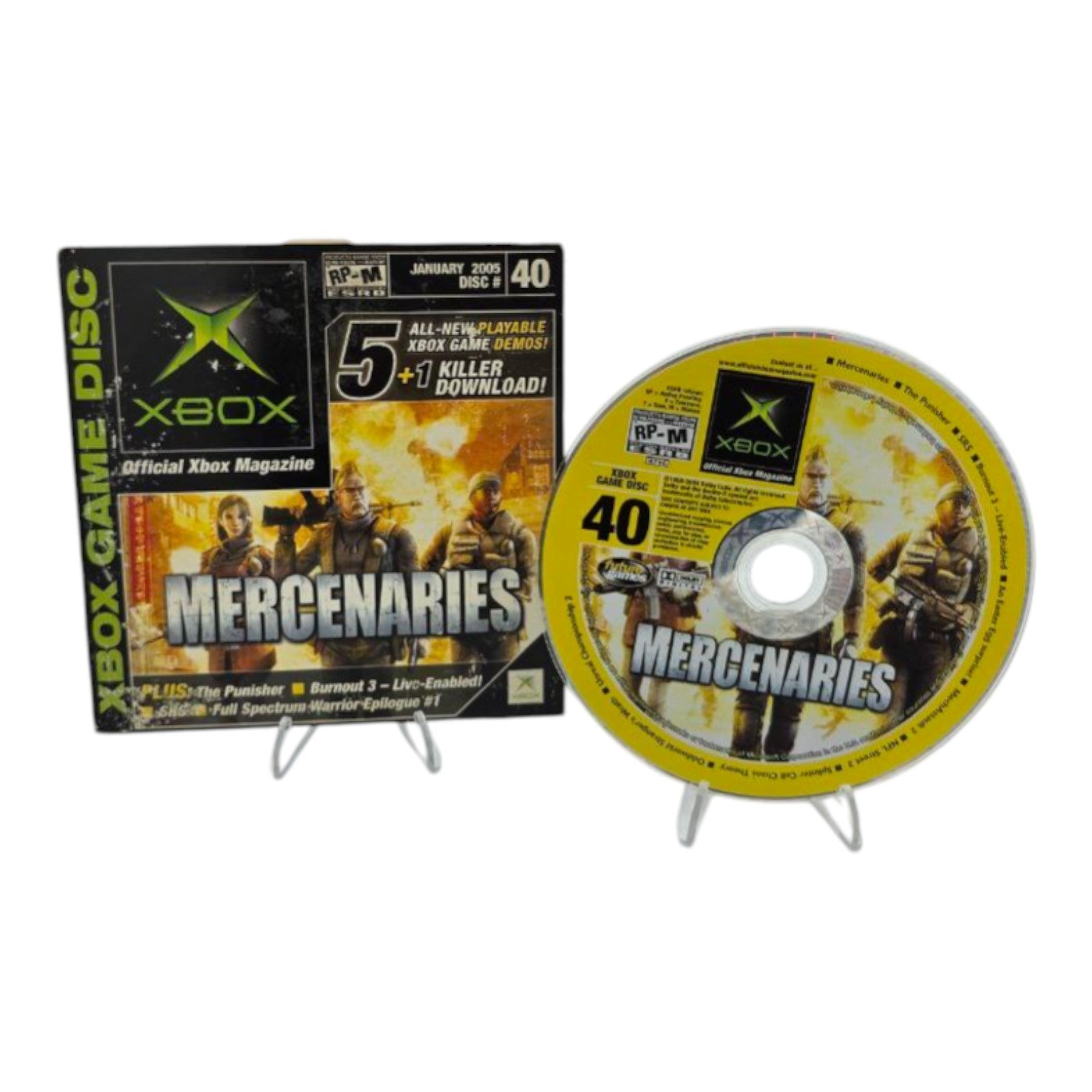 Official Xbox Magazine Demo Disc #40 2005 Mercenaries Cover Xbox Game Demo