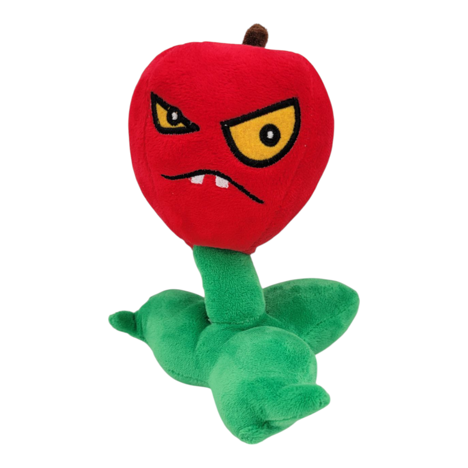 Plants Vs Zombies PvZ Apple Bomb 7" Plush Toy Red Green Stuffed No Tags