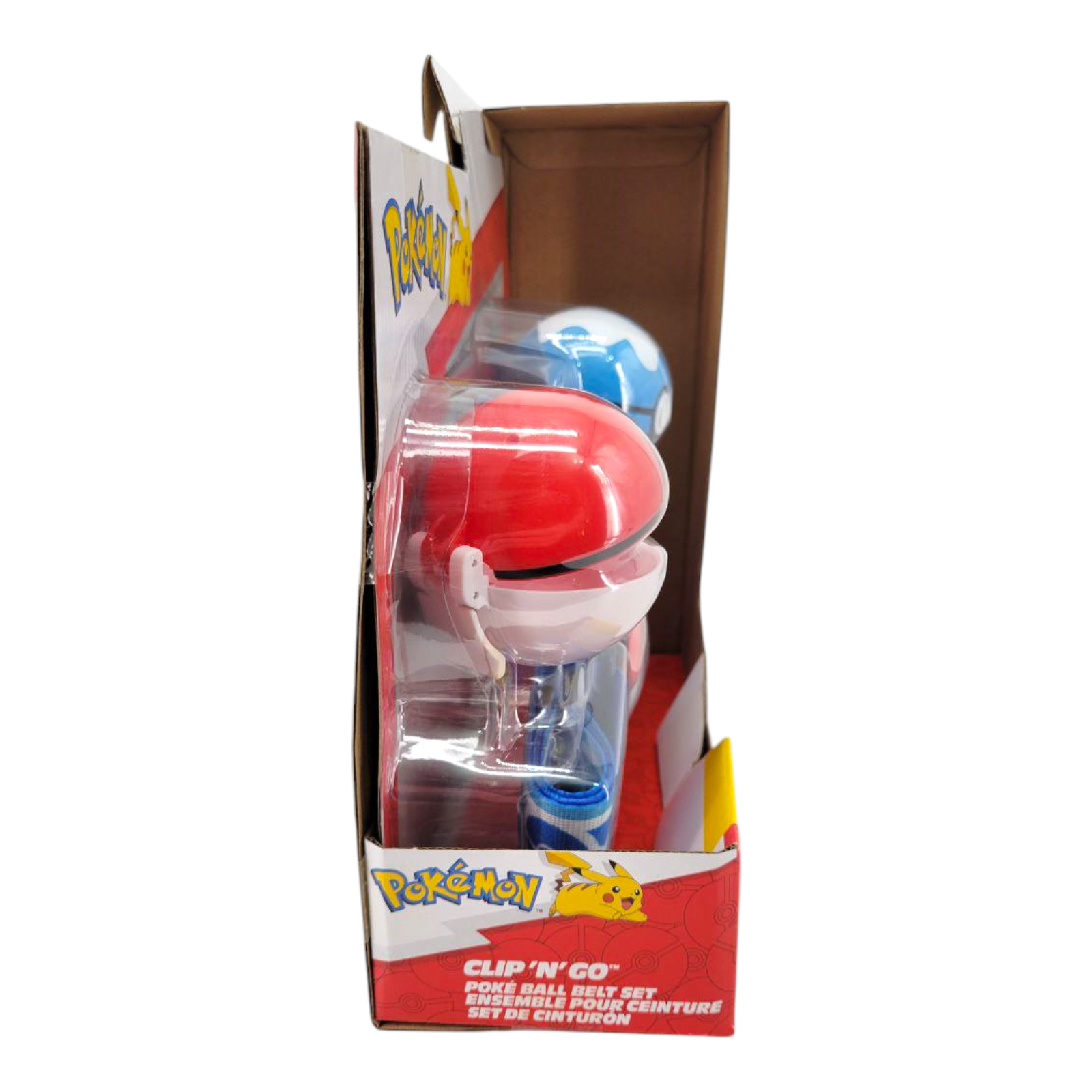 Pokemon Clip N Go Poke Ball Belt and 2" Piplup Battle Action Figure Set