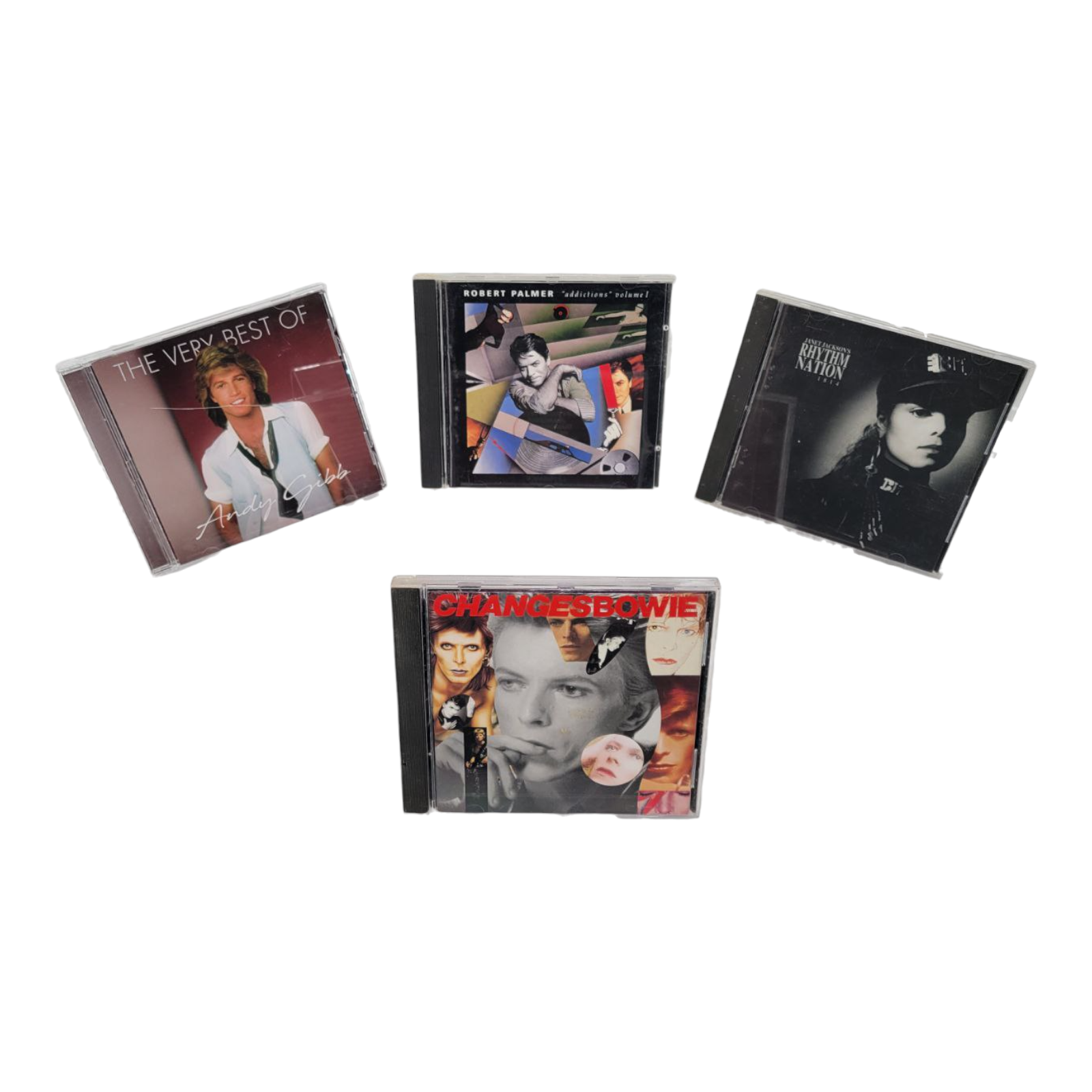 David Bowie Janet Jackson Robert Palmer Andy Gibb 4 CD Bundle
