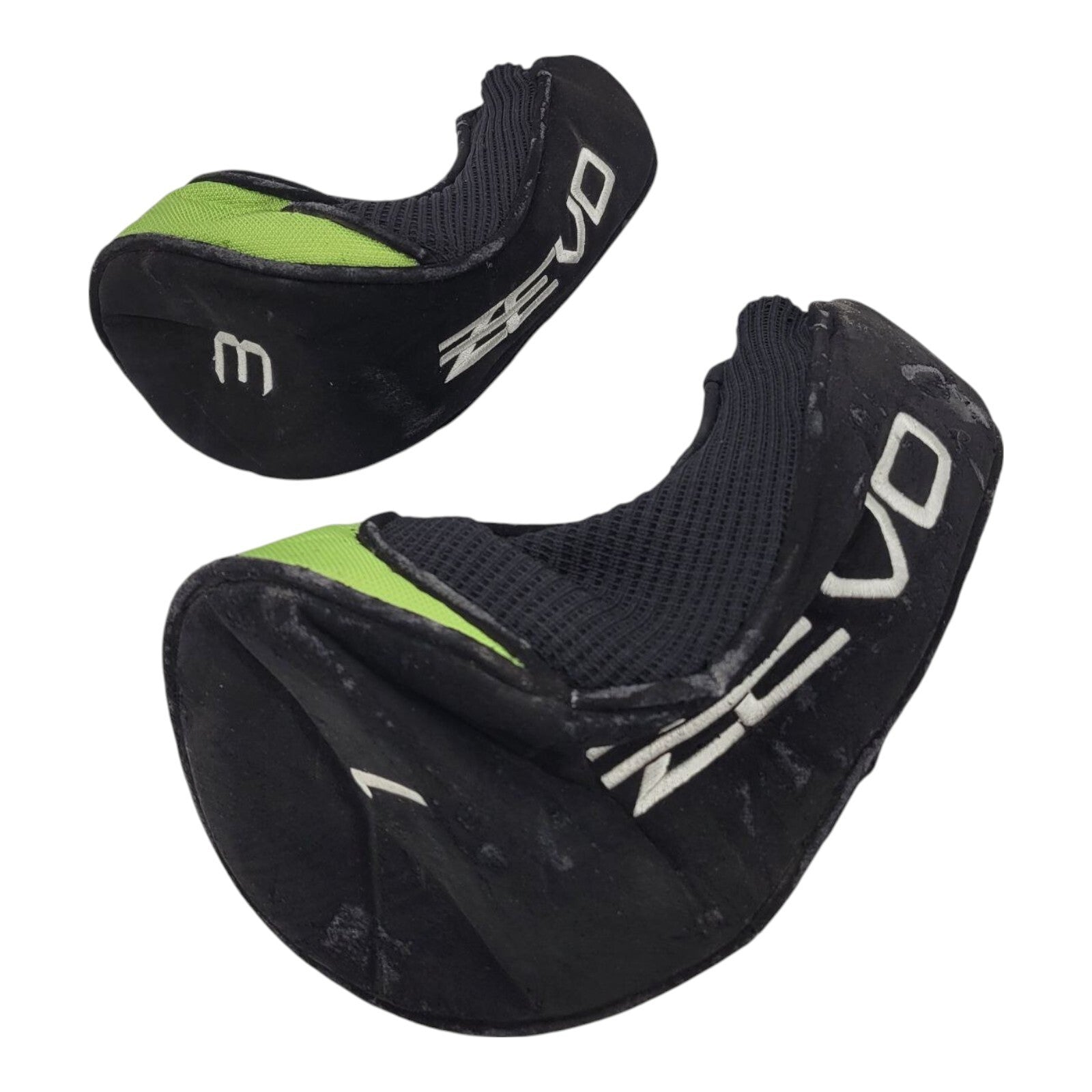 Zevo Driver And 3 Fairway Wood Black Green Golf Club Headcover Bundle