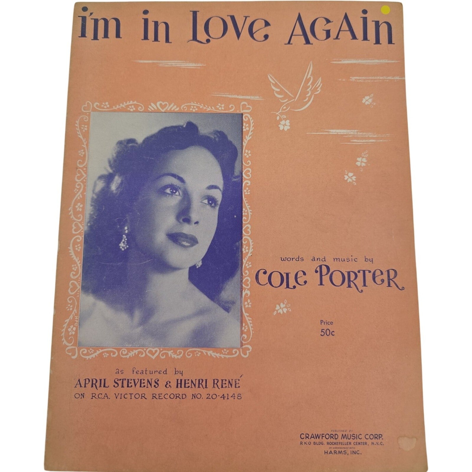 I’m in Love Again Sheet Music by Cole Porter feat by April Stevens & Henri René