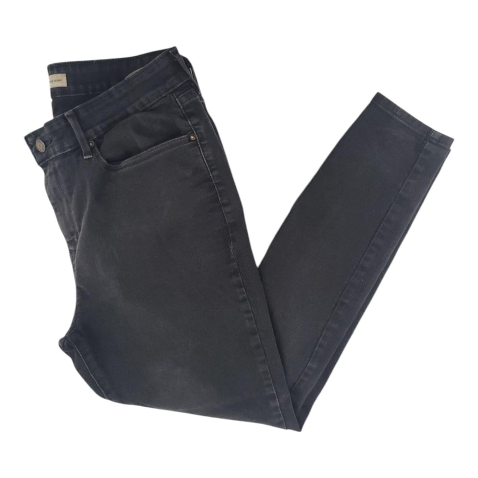 Signature by Levi Strauss Black Skinny Jeans Mens Mid Rise Stretch Size 33x30