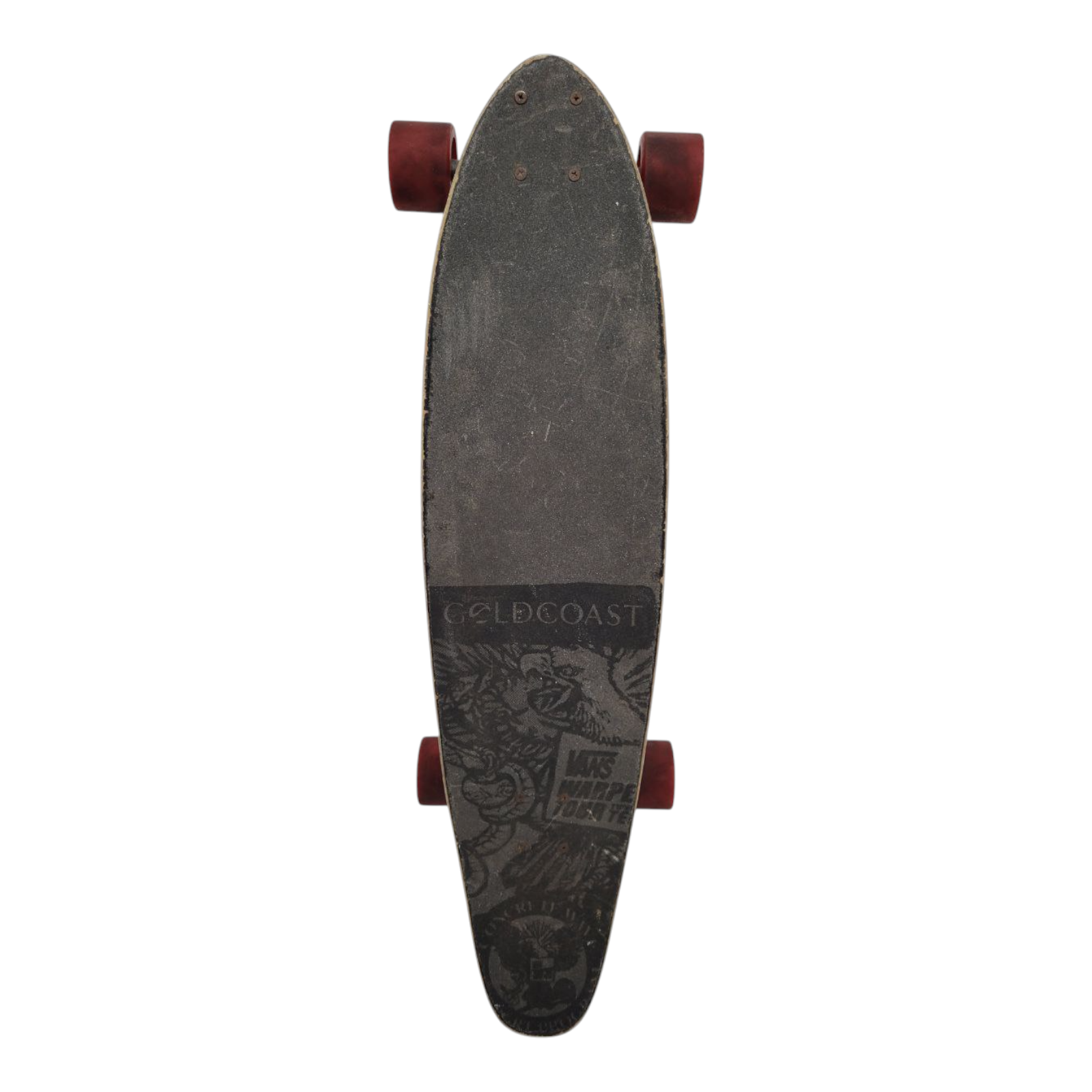 GoldCoast Concrete Wave Vans Warped Tour Edition Longboard Skateboard 33"