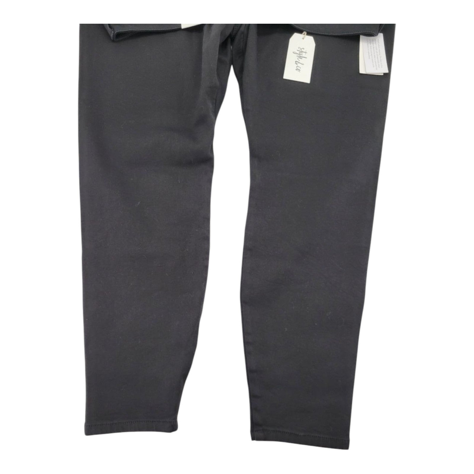 Style & Co Plus High Rise Jeggings 20W Black Ankle Seamless Pants