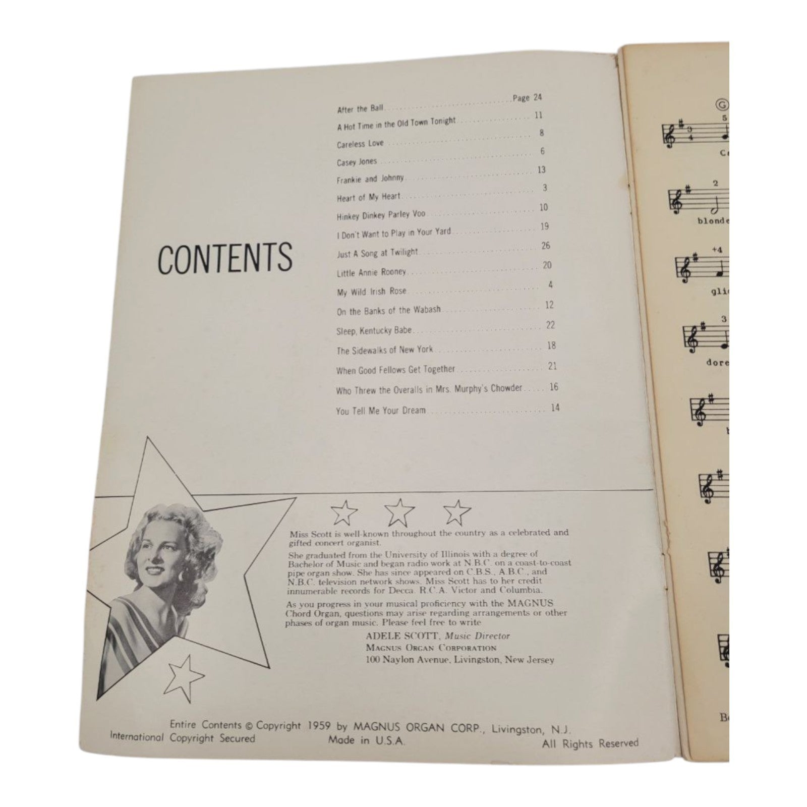 Let’s All Sing! Book No. 8 with the Magnus Chord Organ Songbook