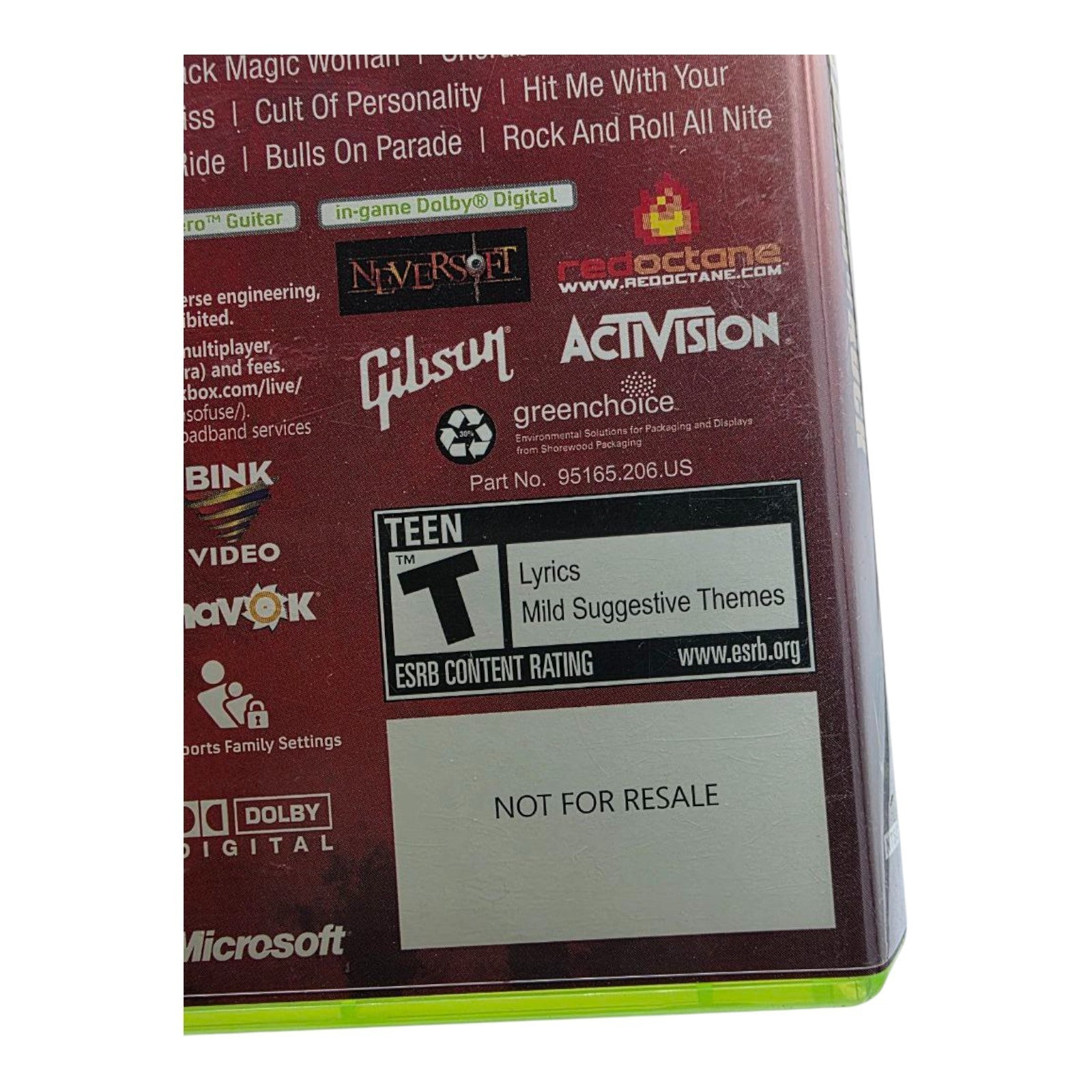 Guitar Hero III Legends of Rock Xbox 360 Complete with Manual - Not for Resale